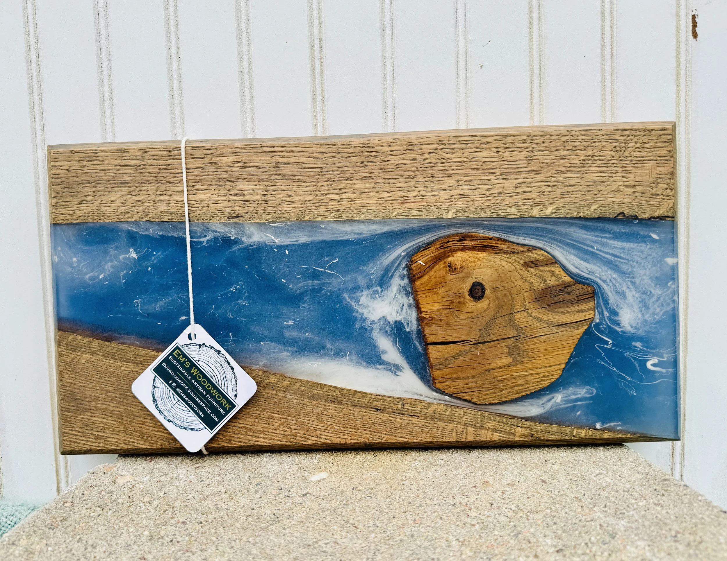 Oak and Epoxy Ocean Charcuterie (Copy)