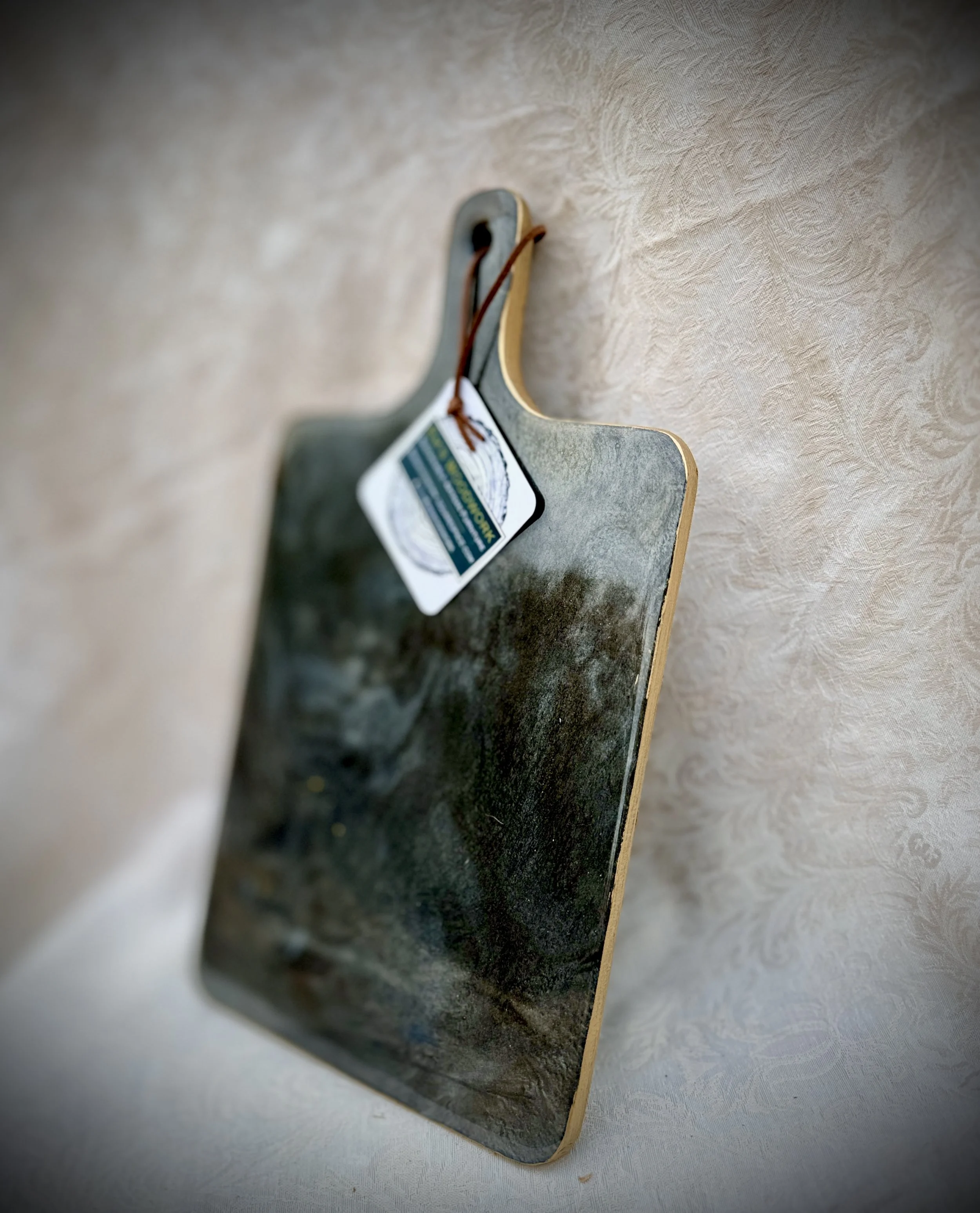 Black and Gold Epoxy Charcuterie