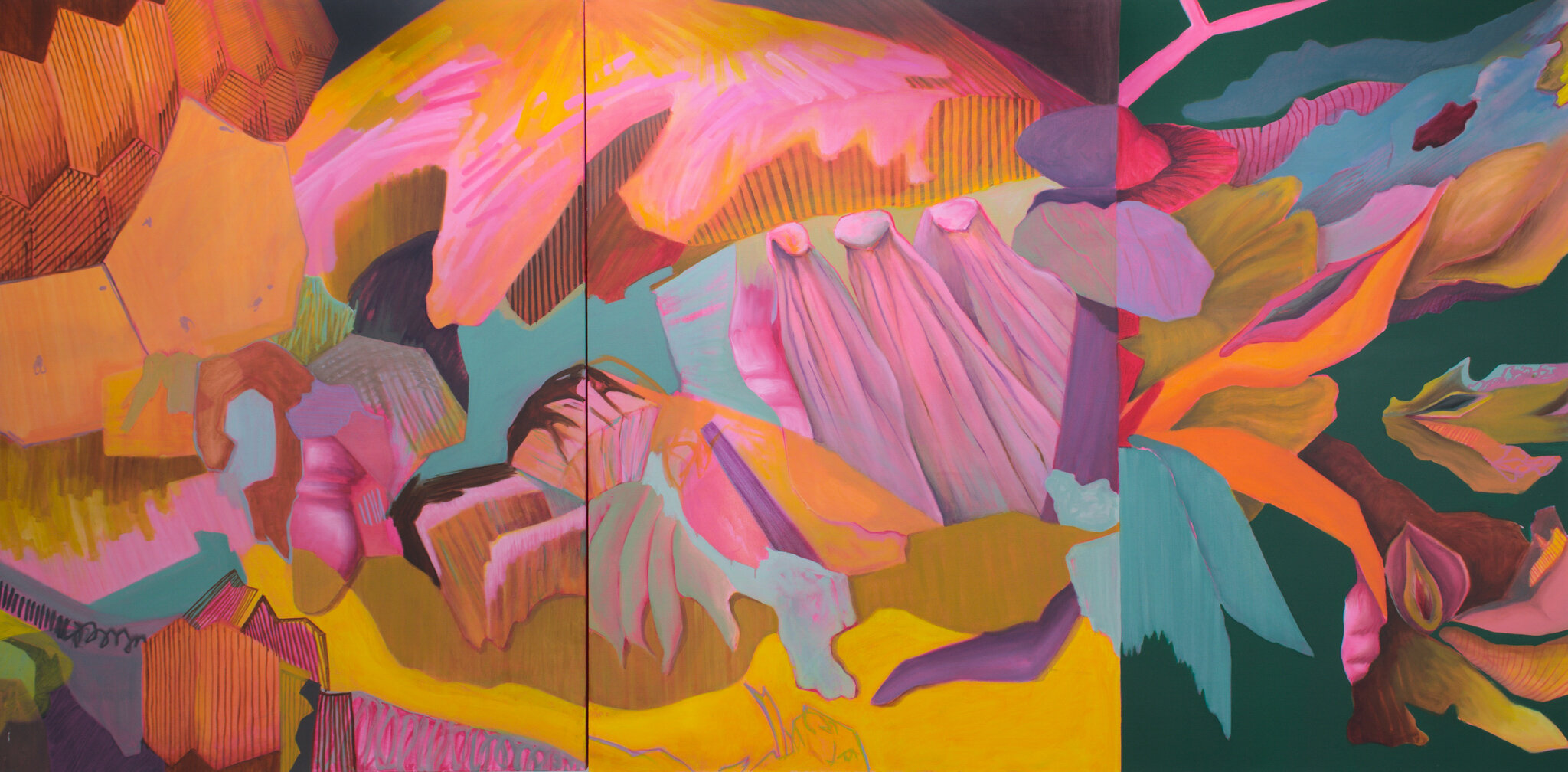   Transcendence . Oil on canvas. 36”x48”; 48”x60”. 2019. 