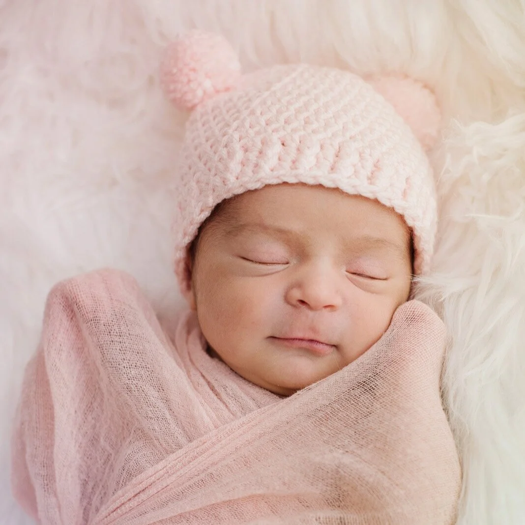 Newborn baby girl portraits
