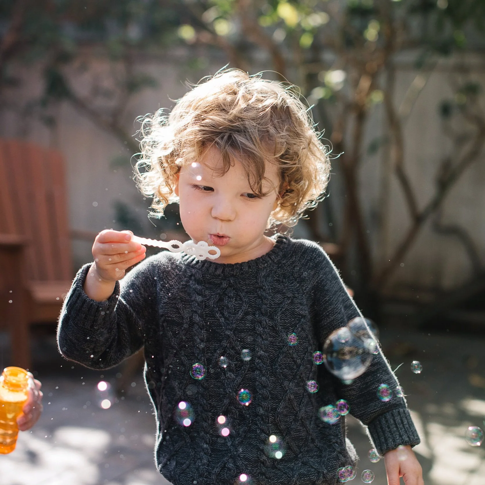 Backyard/porch family session