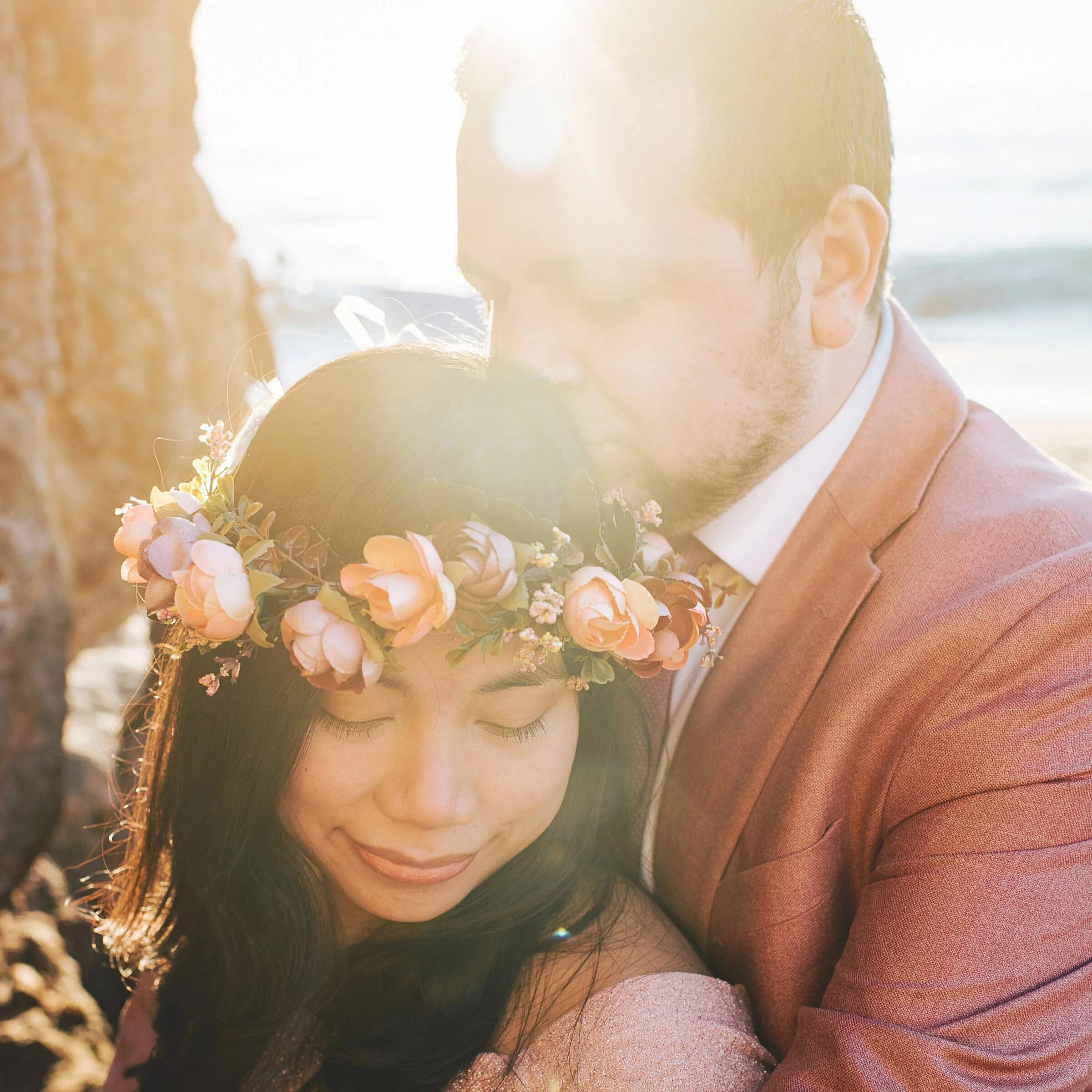 Sonia &amp; Gerald elopement ceremony in Malibu