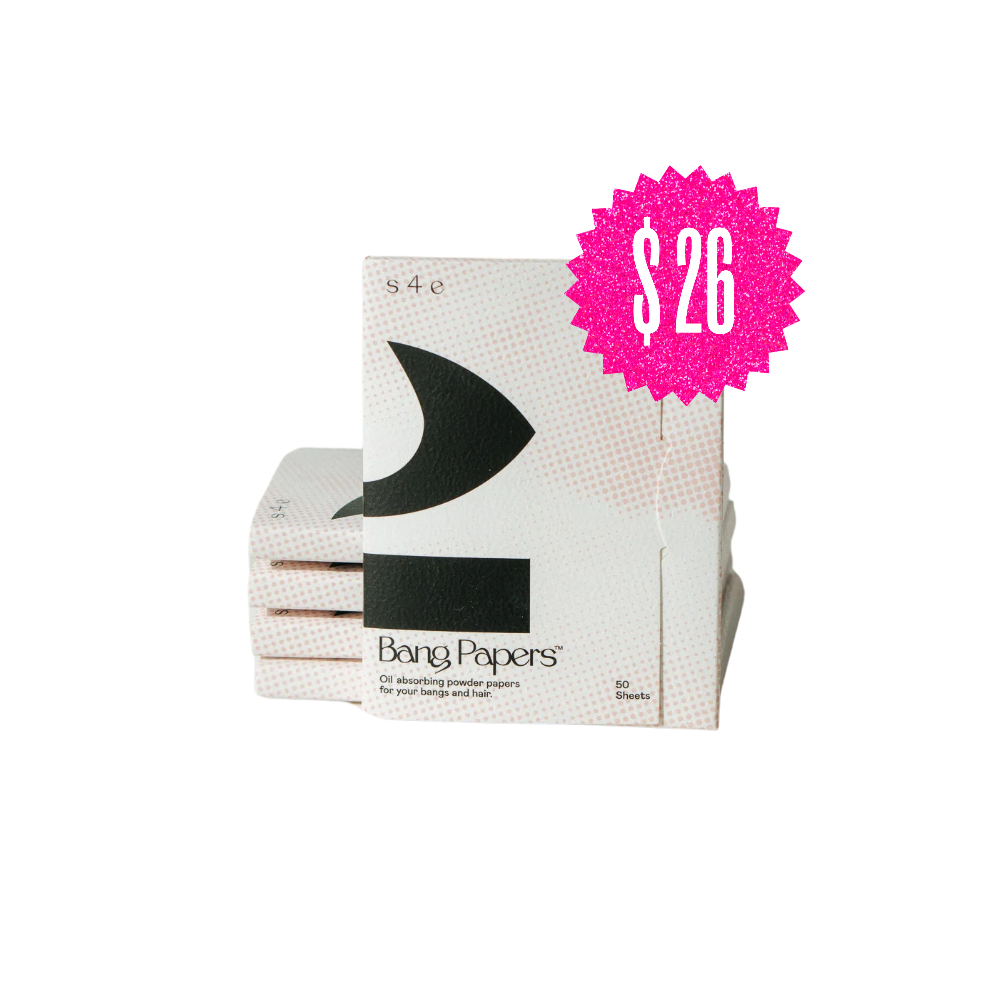 Box of Bang Papers oil absorbing powder papers, price $26, 50 sheets.