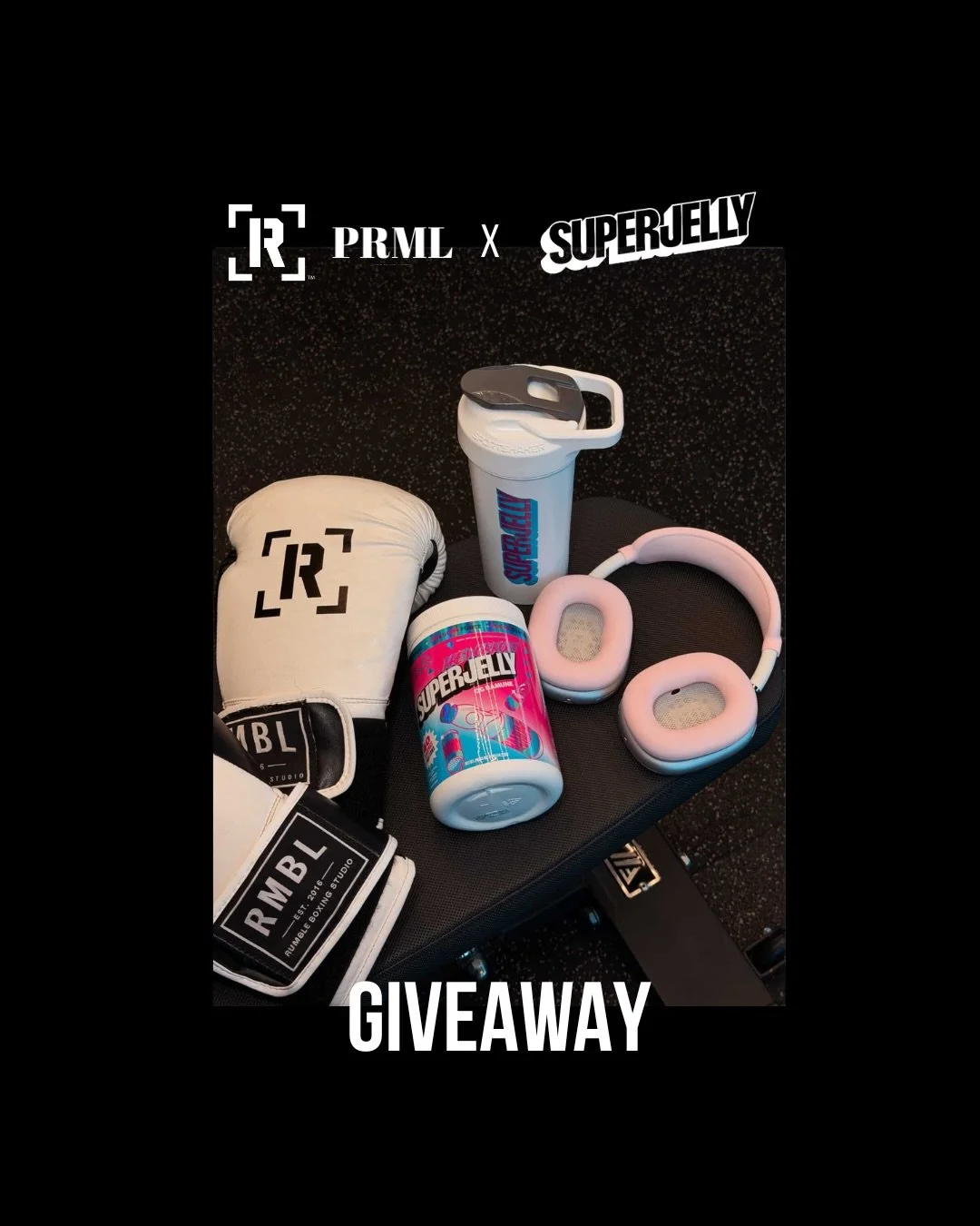 GIVEAWAY 🥊⚡️
Train hard. Bring your people. Fuel it right.
We&rsquo;re gifting 2 lucky winners:
🥊 A Rumble class for you + 14 friends
⚡️ A SuperJelly bundle (valued at $140) including
the OG Ramune Pre-Workout, Whey Protein Isolate Starter Set, Han