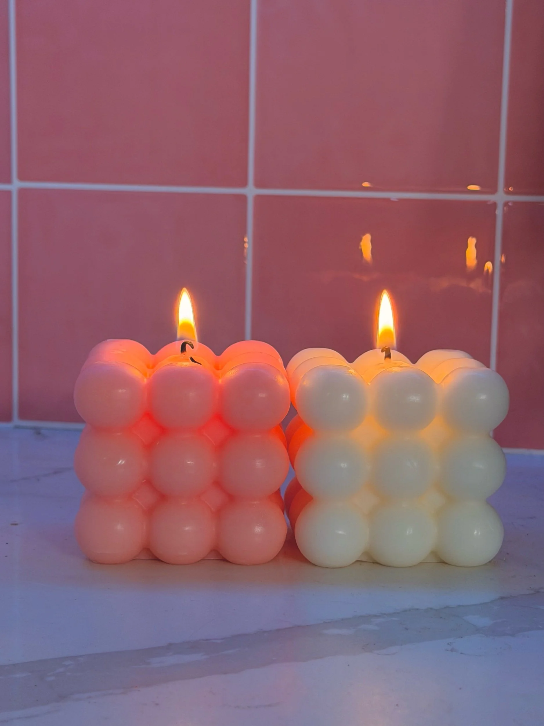 Bubble Cube Candle