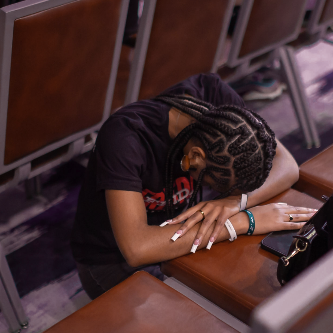 Woman in worship to Jesus Christ