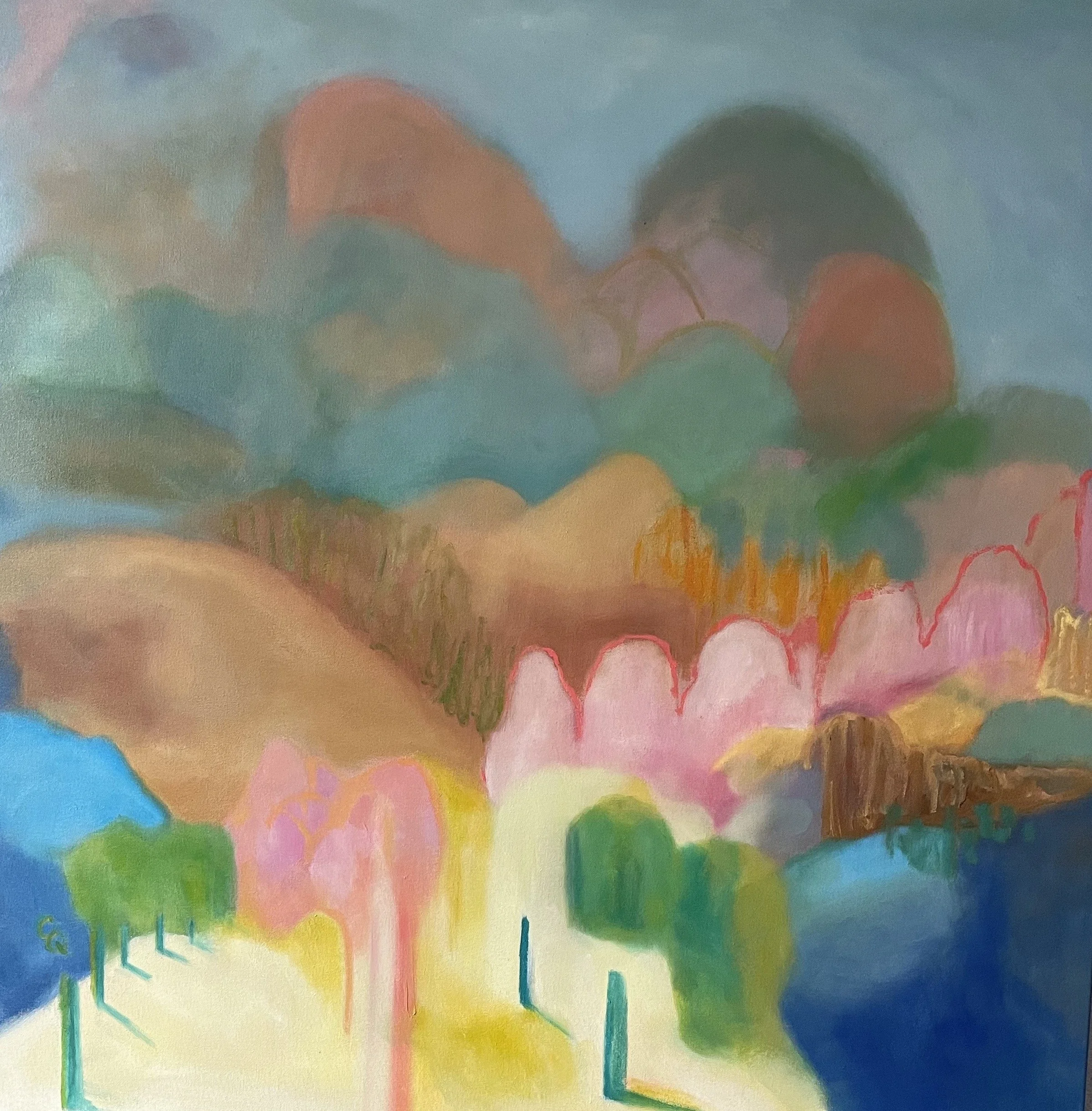 lookout 104x104cm framed oil on canvas.JPG