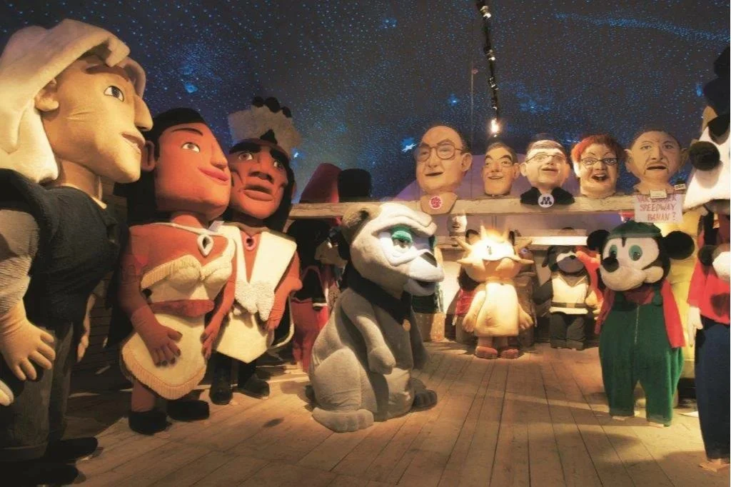 Knutmassogubbar på museet i Gimo