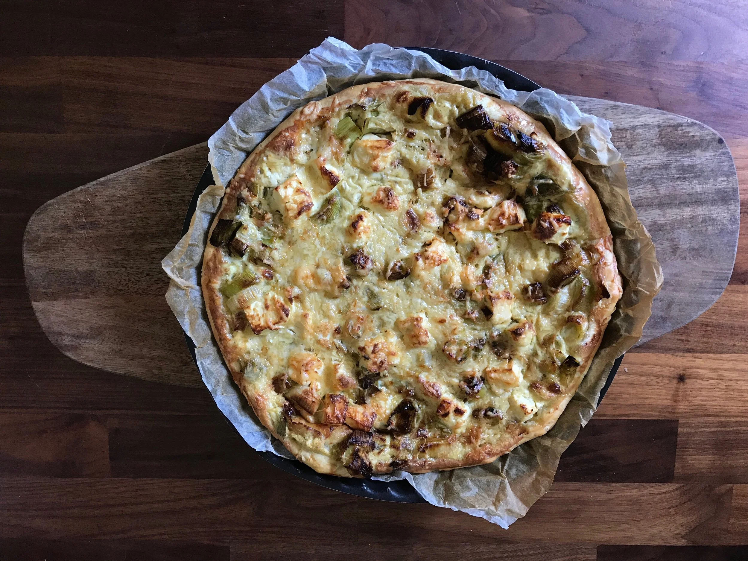 Quiche veggie aux poireaux