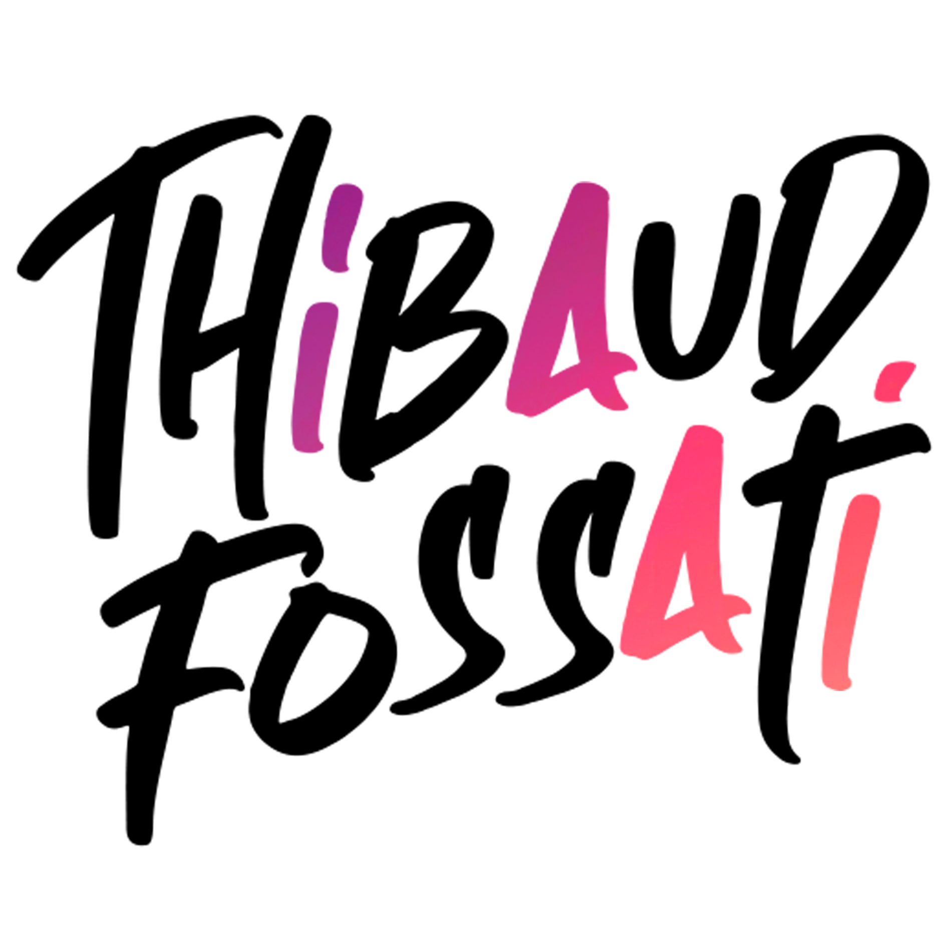 Logo signé Thibaud Fossati, artiste et directeur artistique spécialisé en création visuelle et intelligence artificielle.