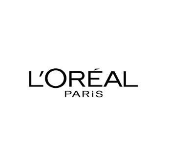 Logo de L'Oréal Paris sur fond blanc.