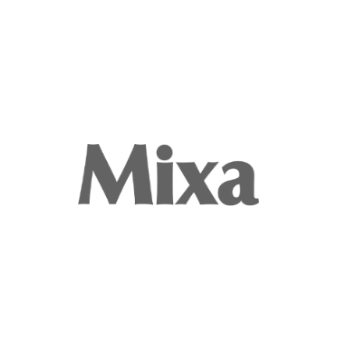 Logo de Mixa en gris