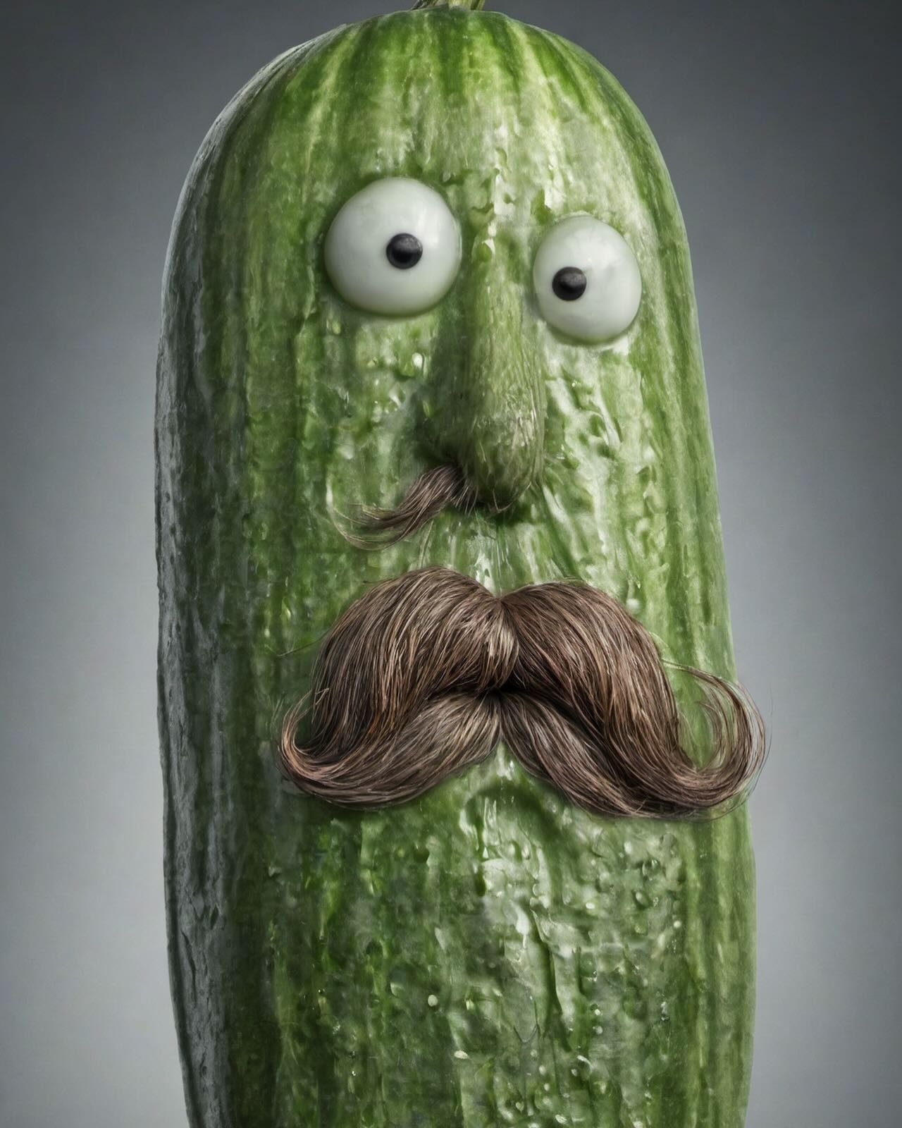 Try to do something beautiful with the mustache 🥸

#aiartist #socialmedia #artdirection #prompt #promptart #notmidjourney #ThePickle #cucumber