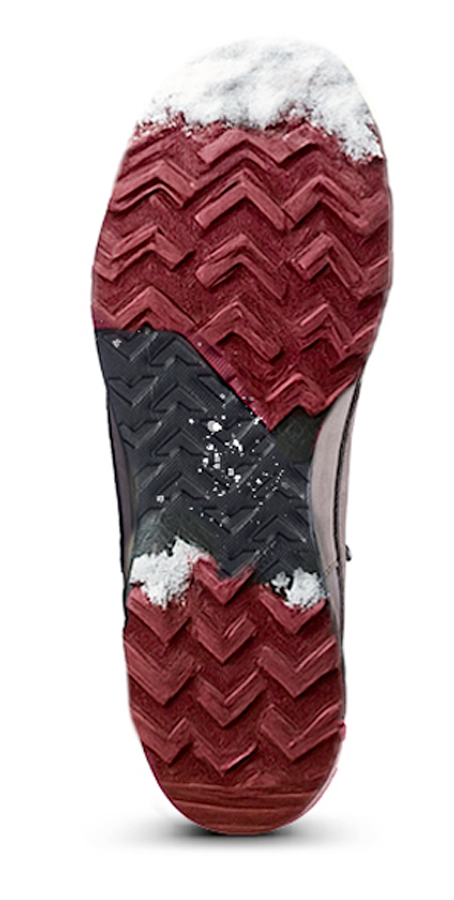 Semelle de chaussure de randonnée avec neige antérieure