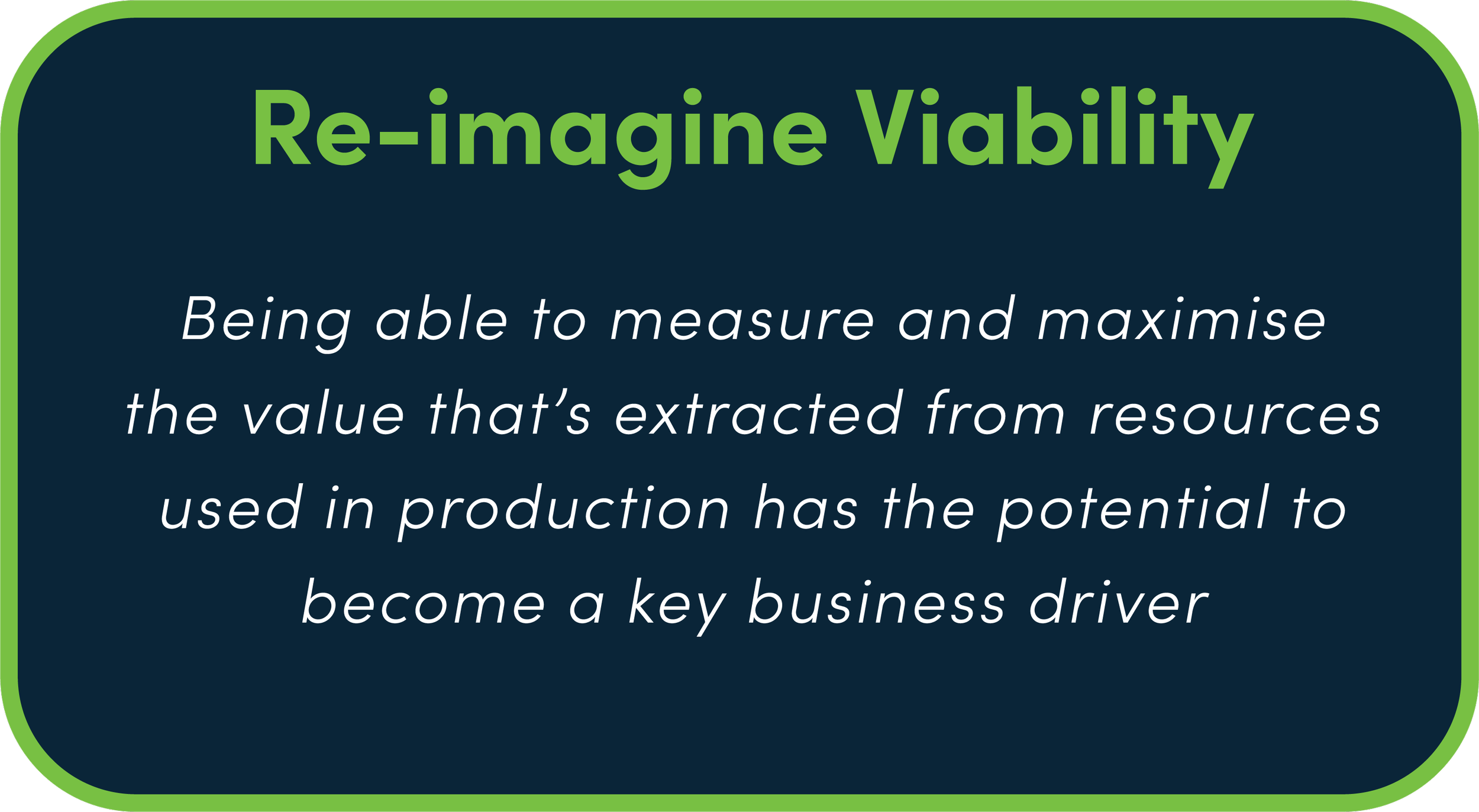 Re-imagine Viability