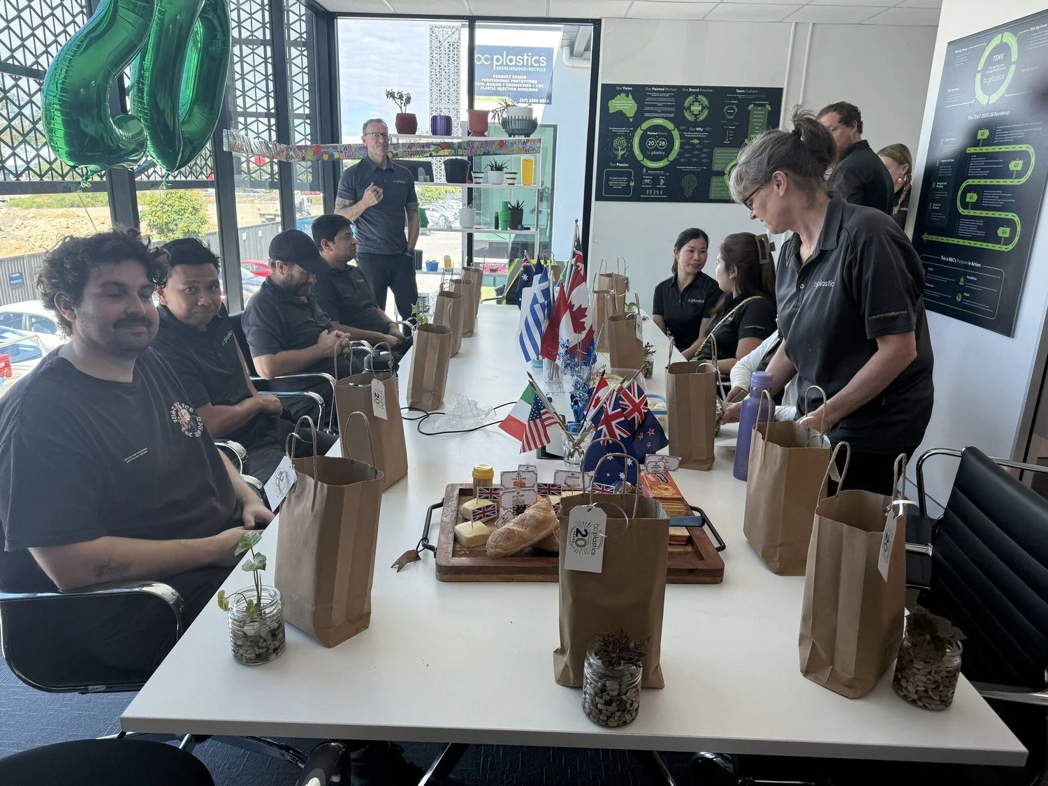 Team celebrating 20 years