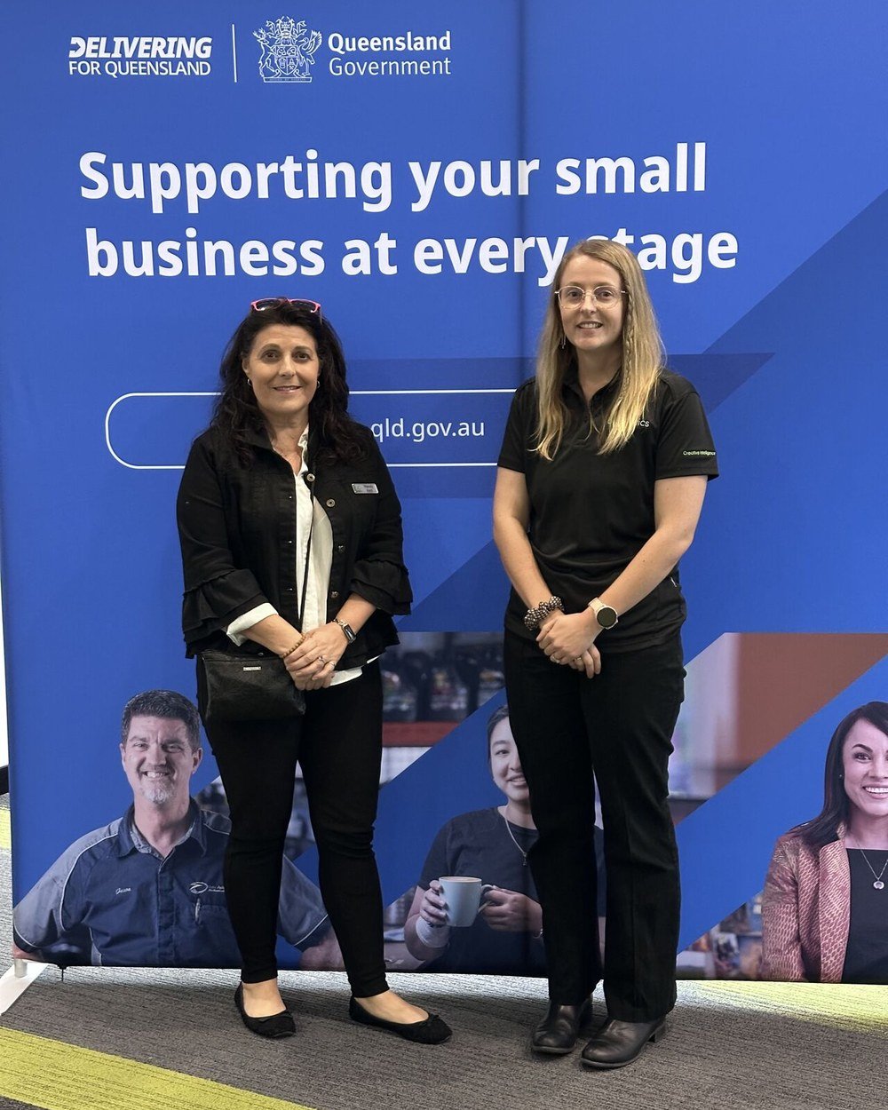 Megan and Wendy at Expo