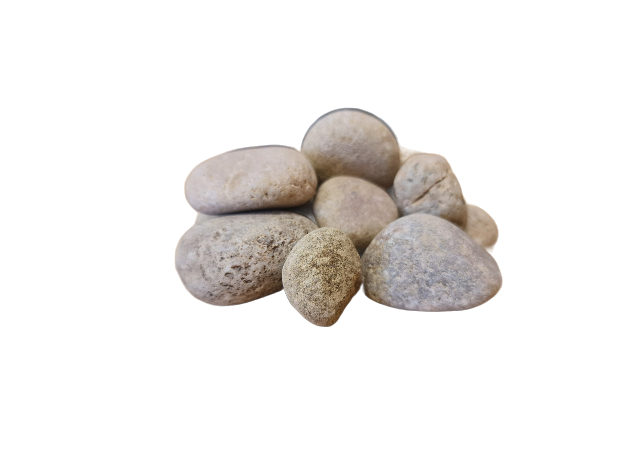 Image is of Shanlieve Stones Scottish Pebble as supplied by them from their stone yard in Newry