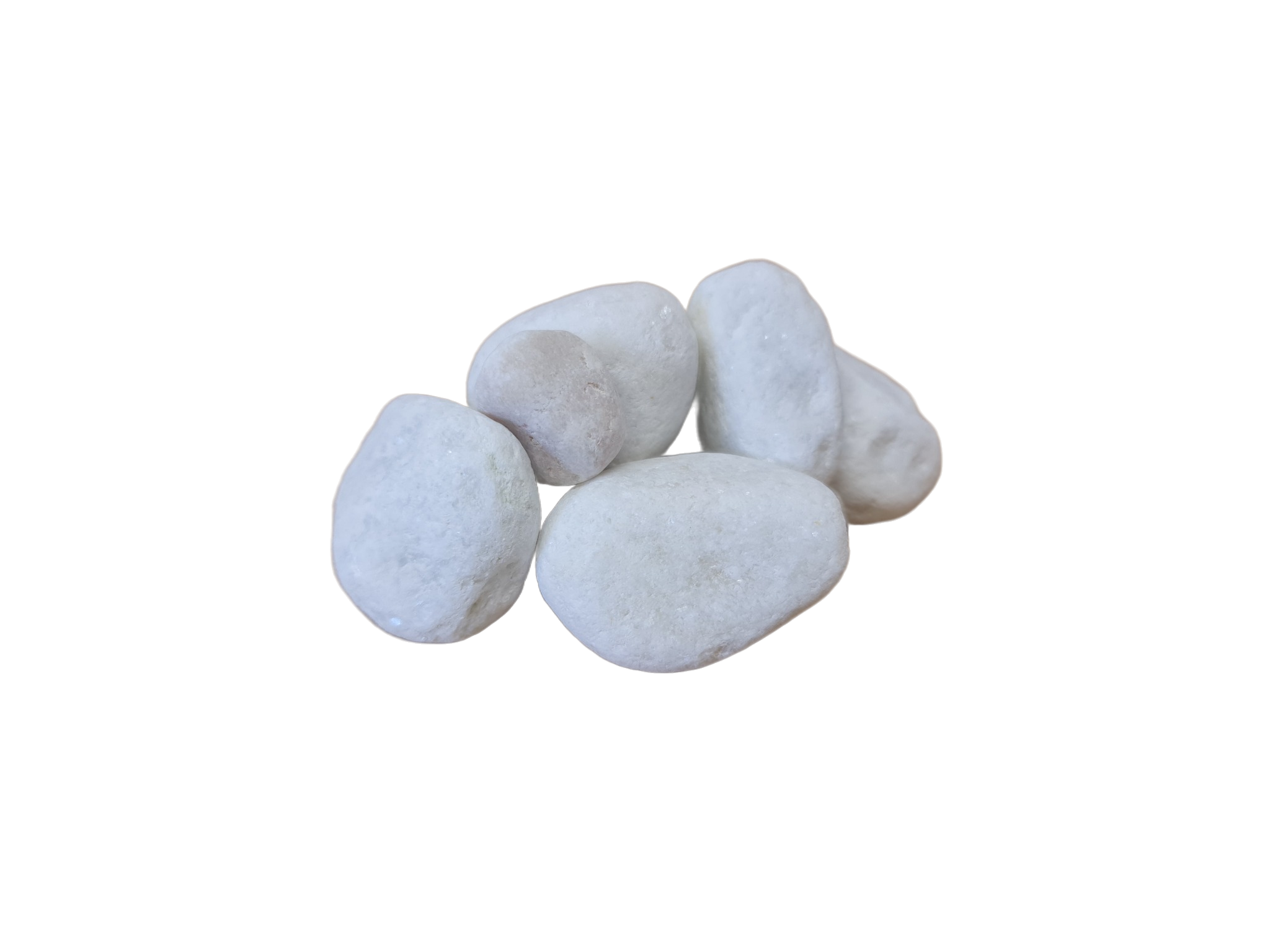 Image of Snow White Pebble 40-60mm supplied by Shanlieve Stone in Newry 