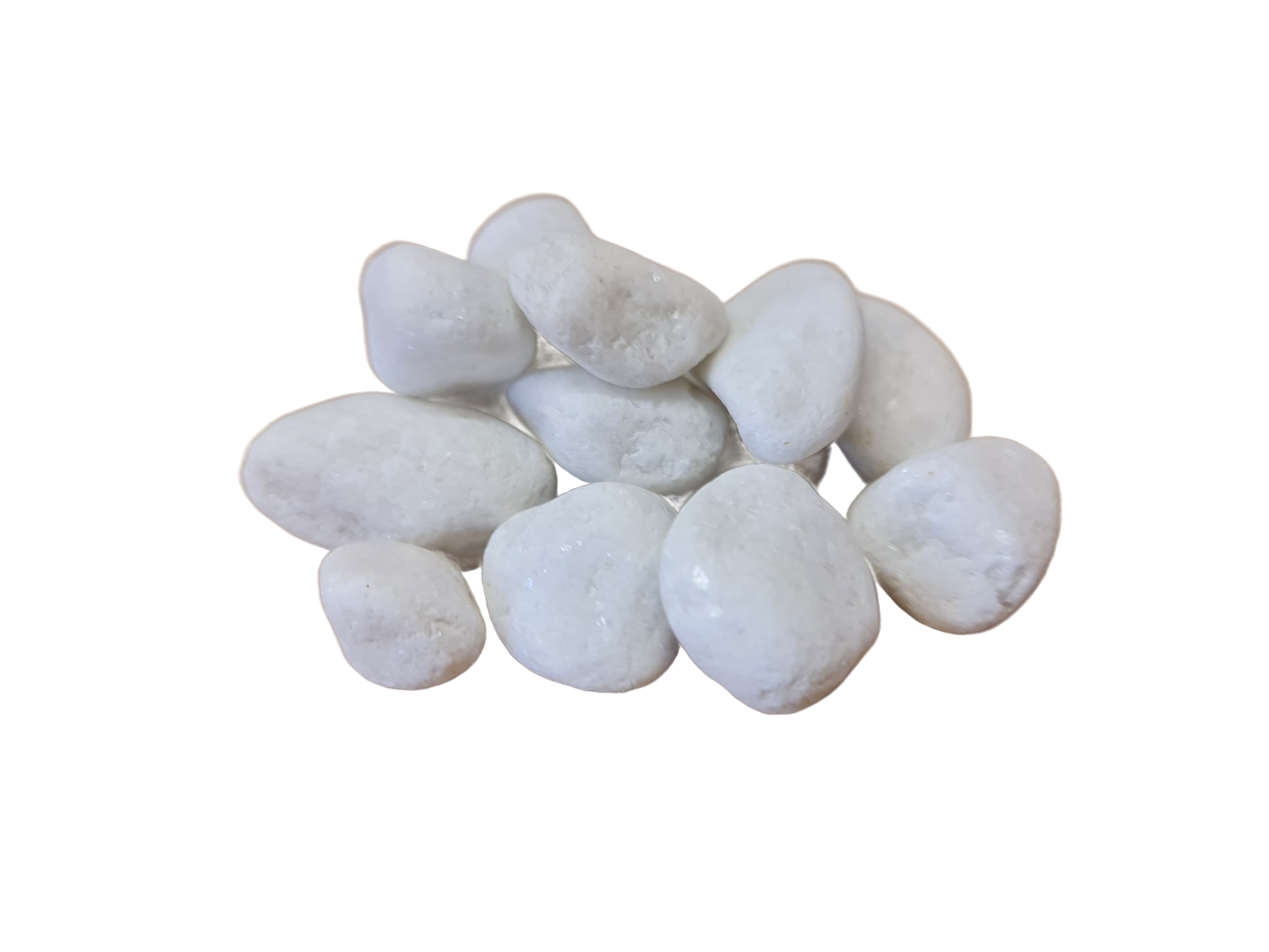Image of Snow White 20-40mm Pebble in Newry County Down supplied by Shanlieve stone ltd for gardens, graves and landscapes 