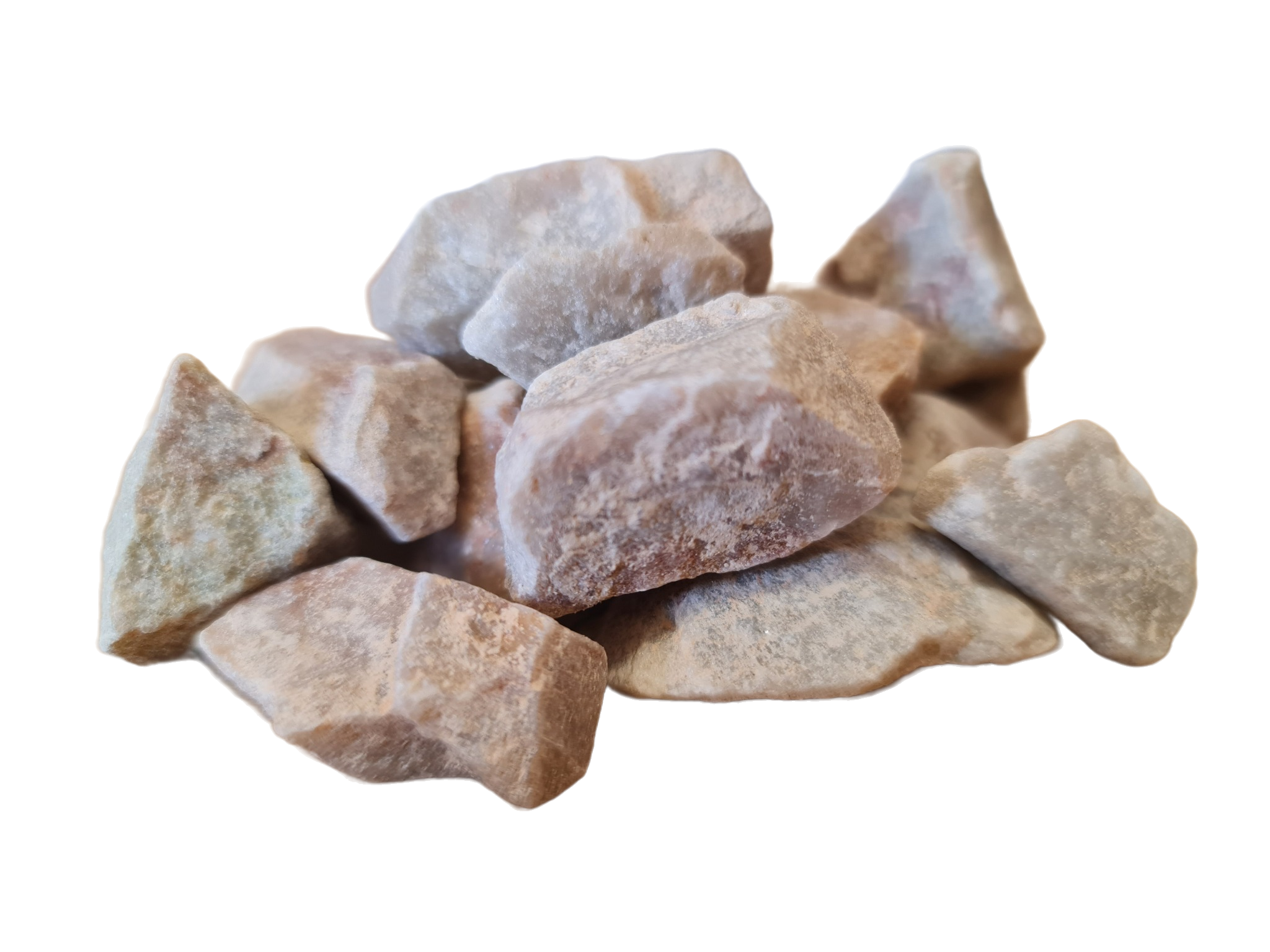 Image of Apricot Pebble 20mm - 30mm supplied by Shanlieve Stone as part of their decorative aggregrate range from their quarry in Newry, Northern Ireland