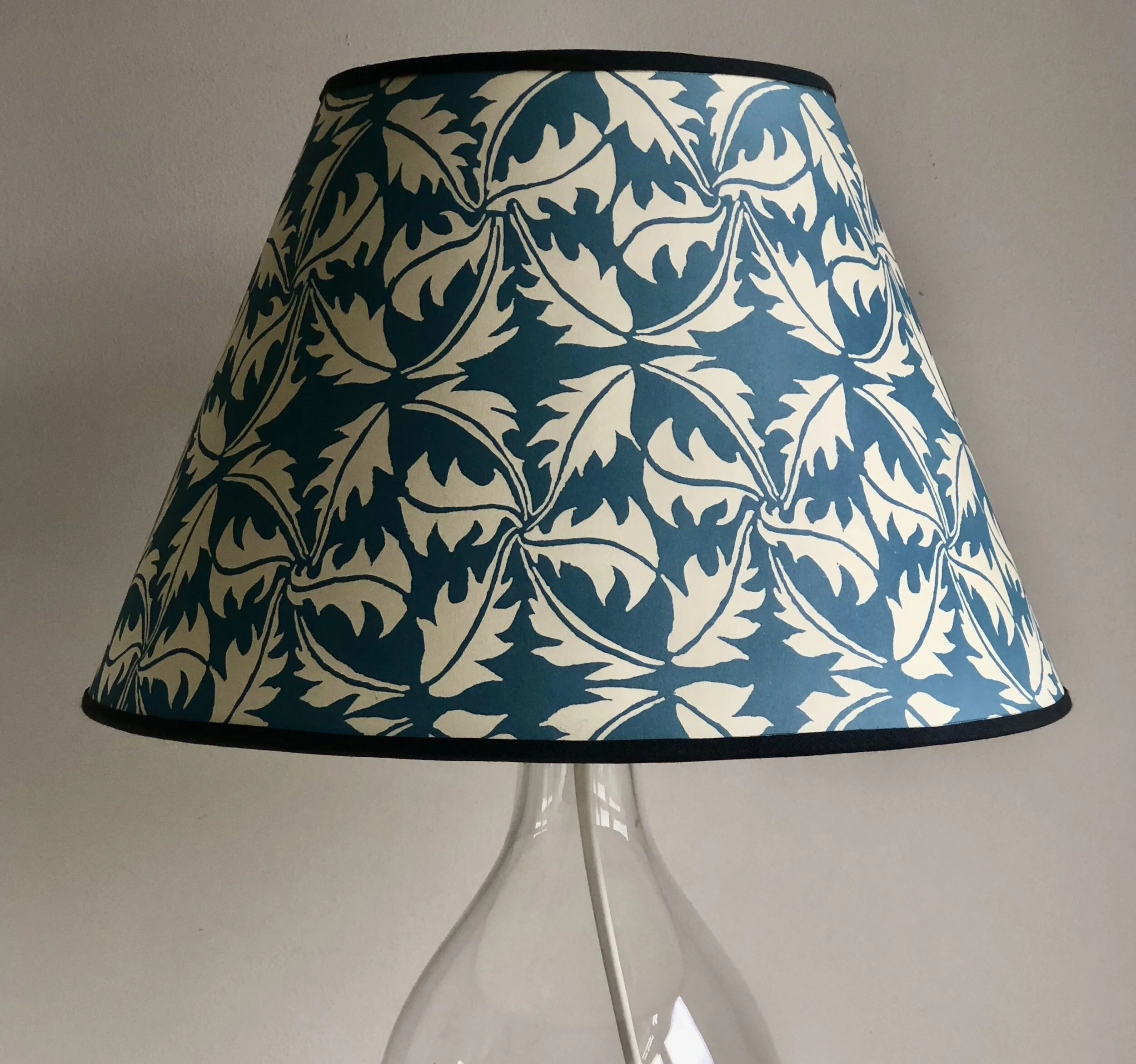 Lampshade in 'Dandelion' blue paper