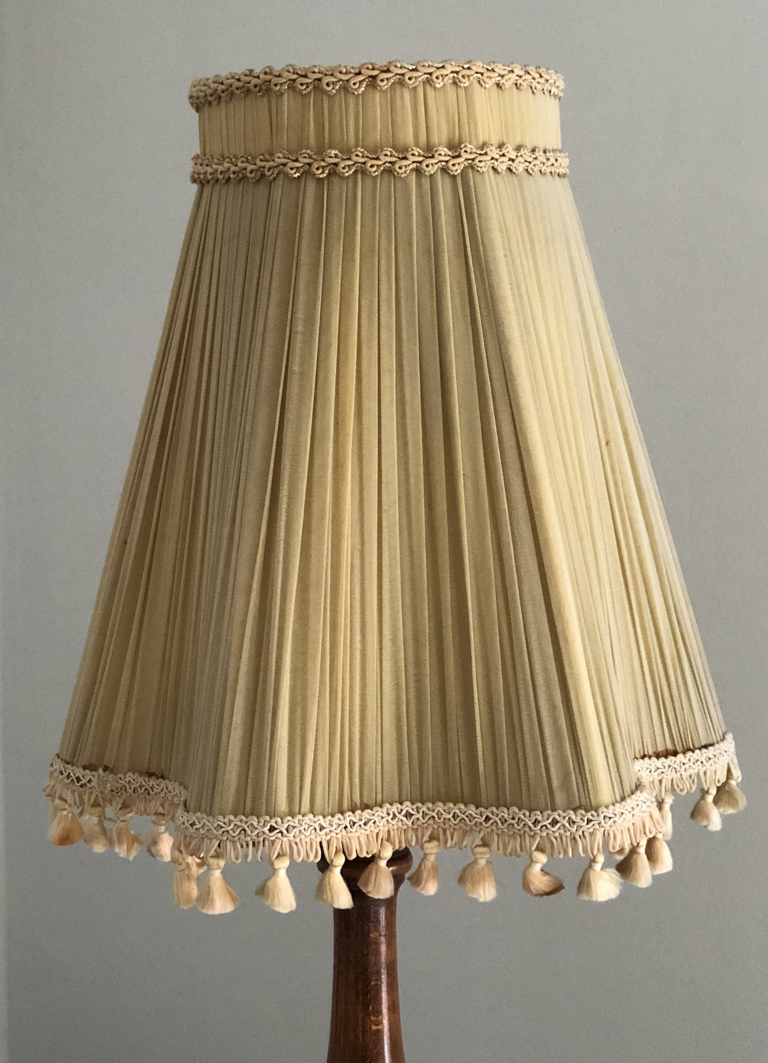 Golden Yellow Vintage Lampshade The Loft Golden Yellow Vintage Lampshade The, Vintage Lamp Shade Tassels