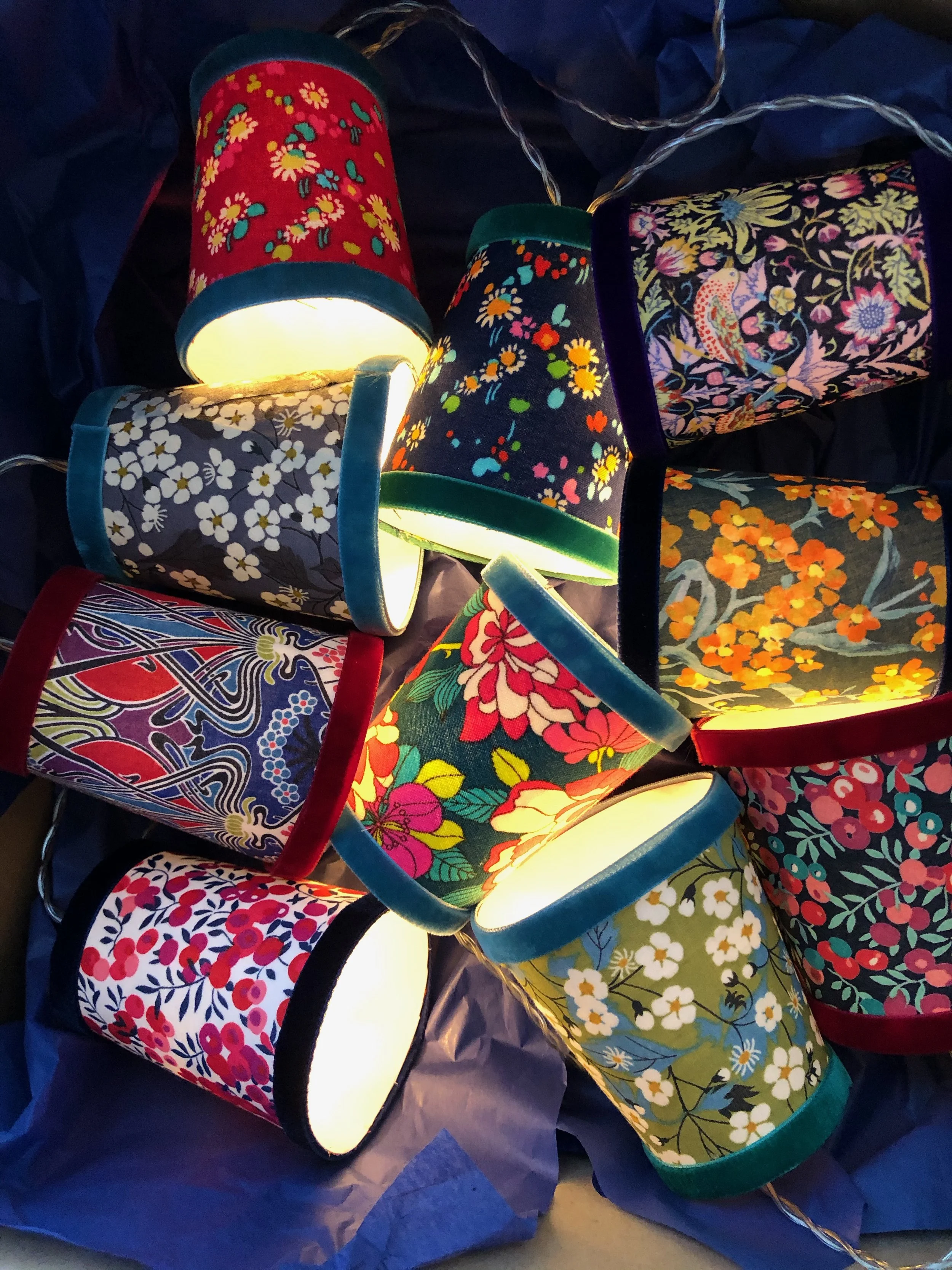 Liberty fabric Little Light Garland