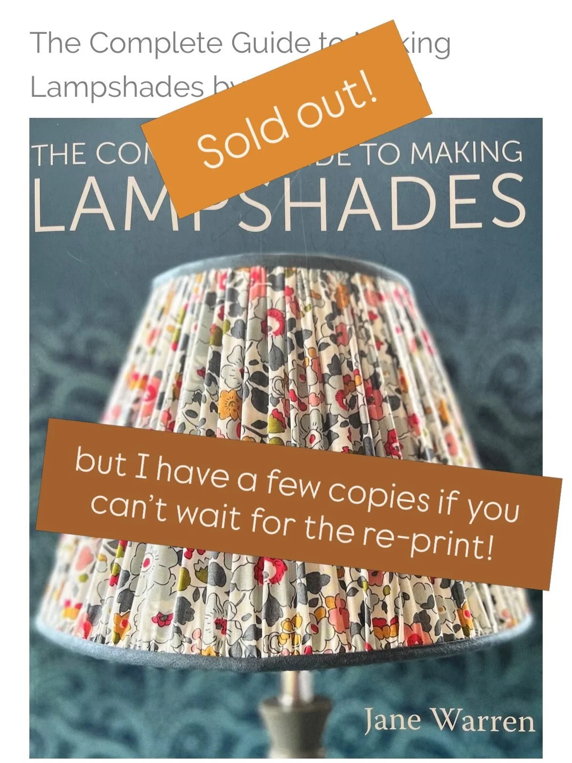 How wonderful that so many have got their hands on my book - thank you so much! it&rsquo;s currently o/s so a reprint is on its way but might be a few weeks.
I have a few copies, it&rsquo;s for sale on my website, link in profile 🥰 or click on the i