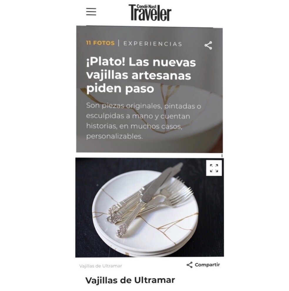 TRAVELER ... las vajillas artesanas piden paso !!!!!