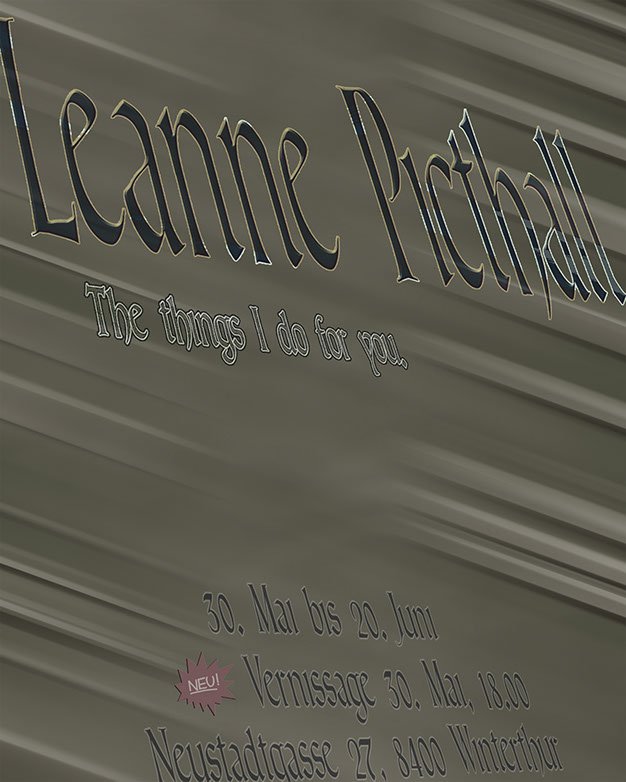 Leanne Picthall - The things I do for you. - NEU! Winterthur