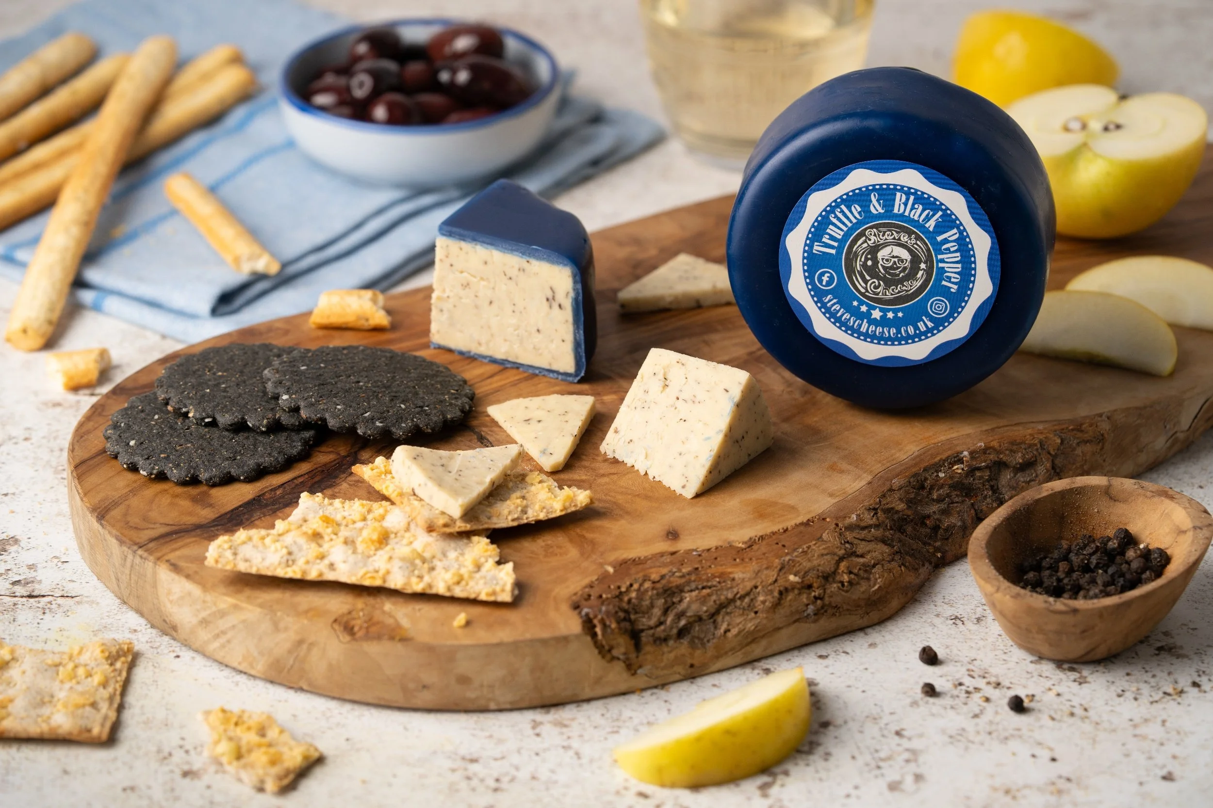 Black Truffle And Black Pepper Cheddar