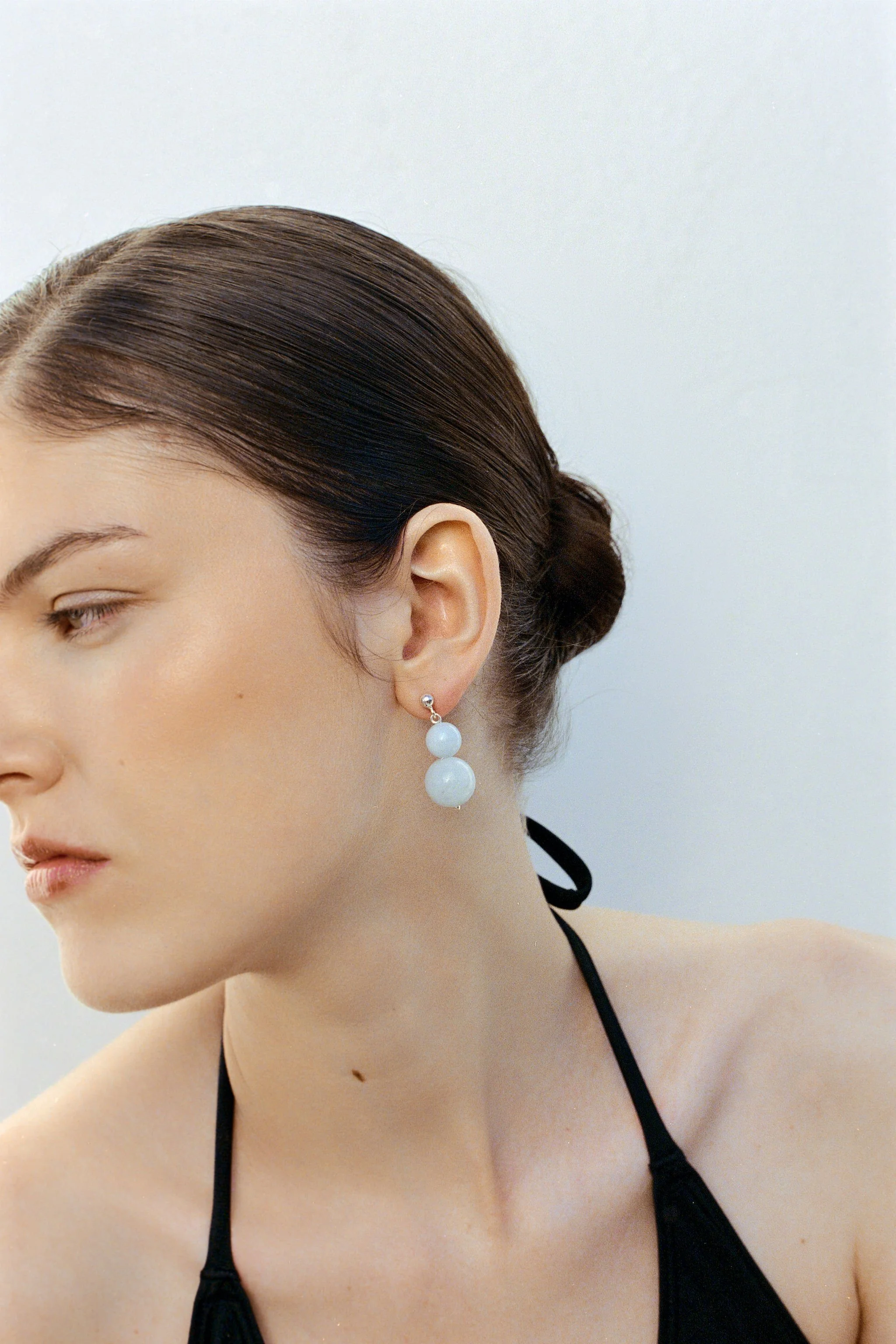 Aquamarine Jade earrings