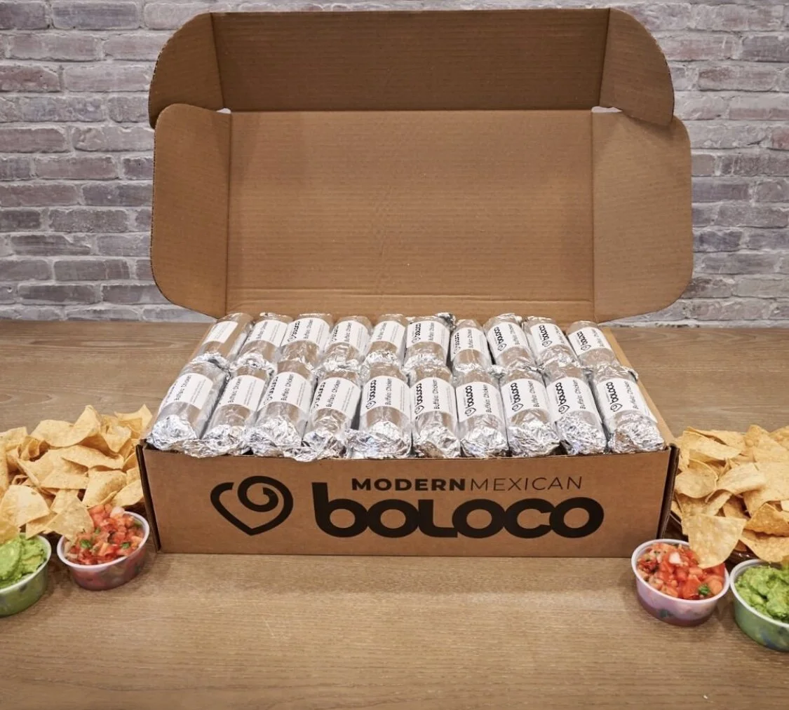 Catering Box Design for Boloco Restaurants 