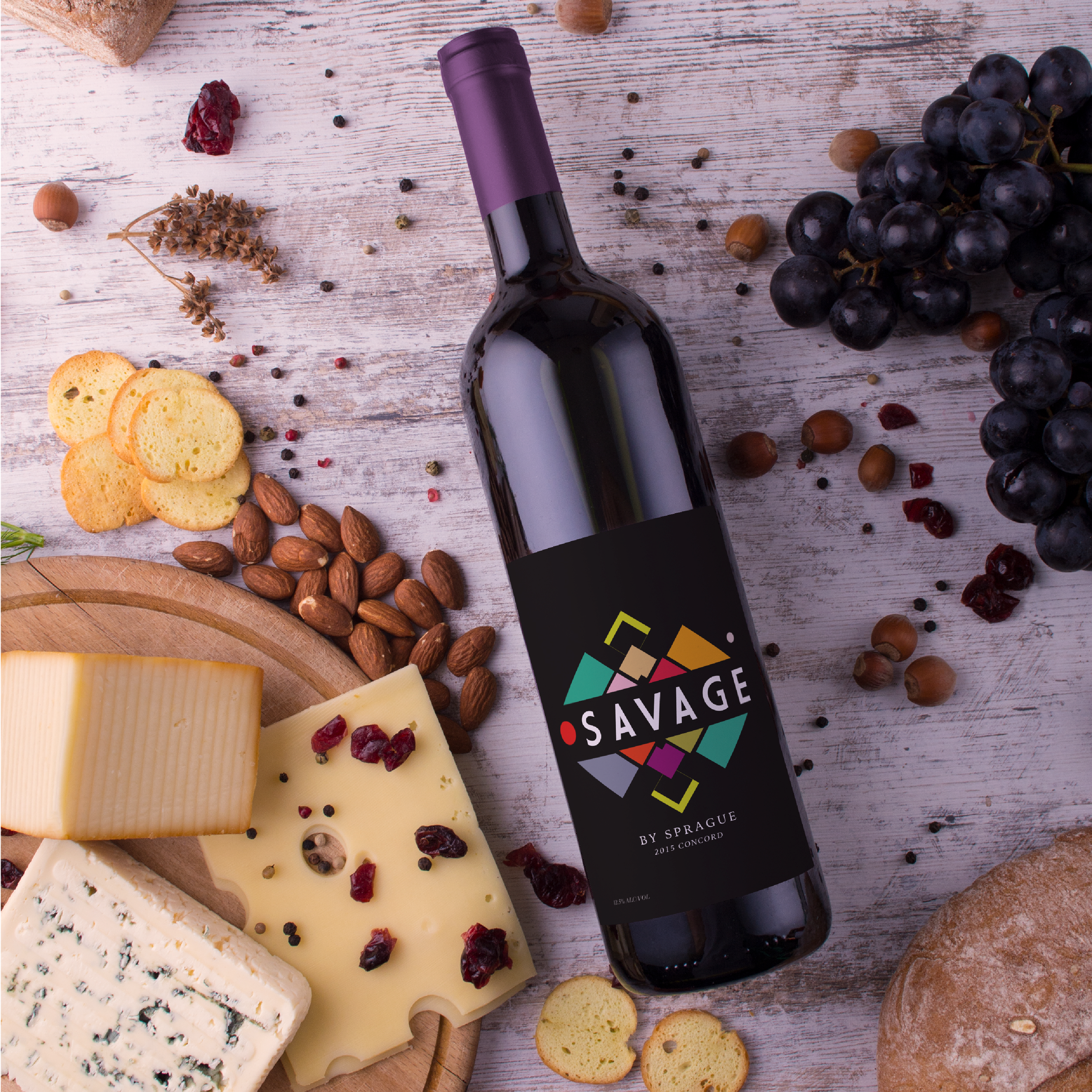 “Savage” Wine Bottles