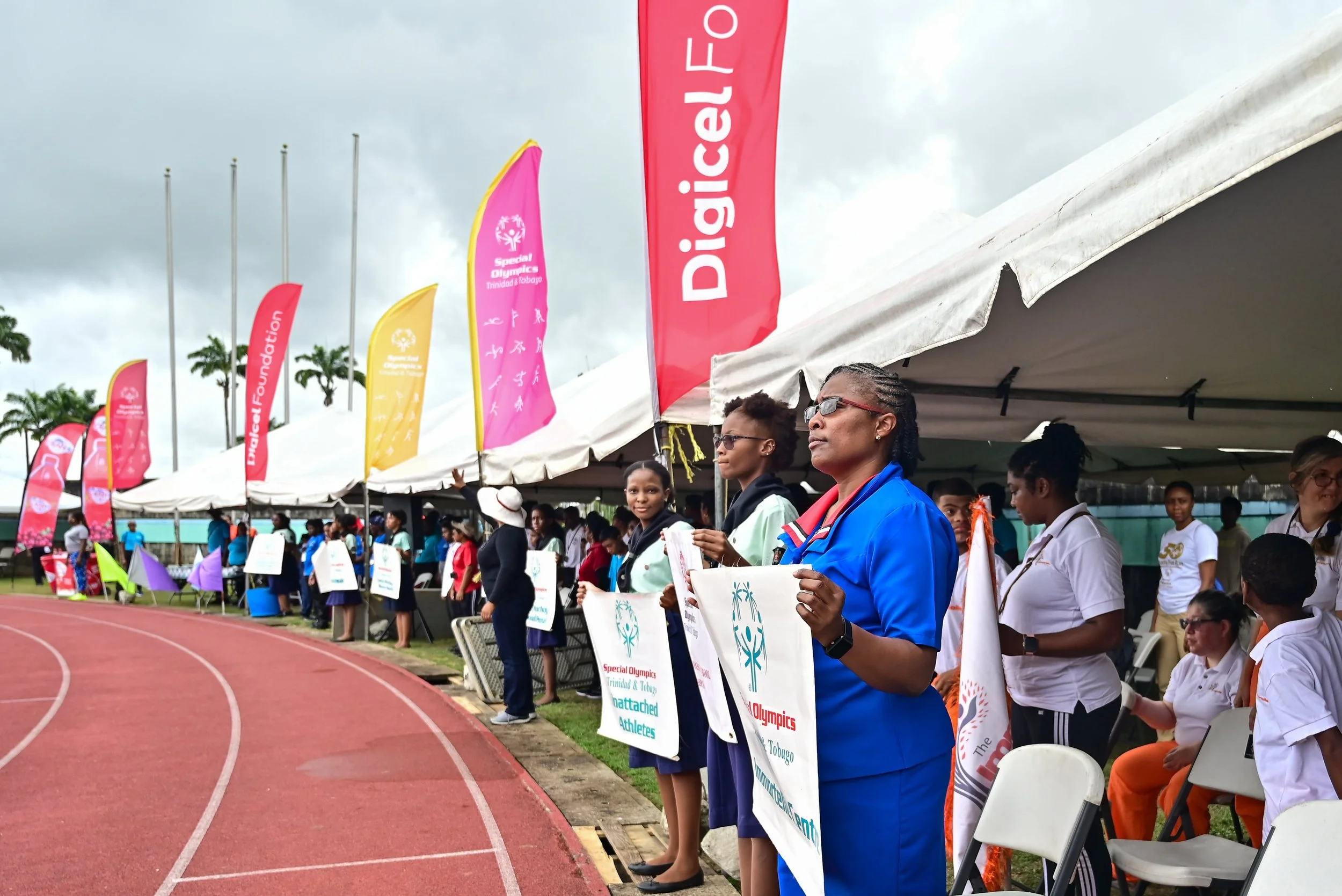 Showing support from the sidelines at the Special Olympics National Games which run until June 14th.