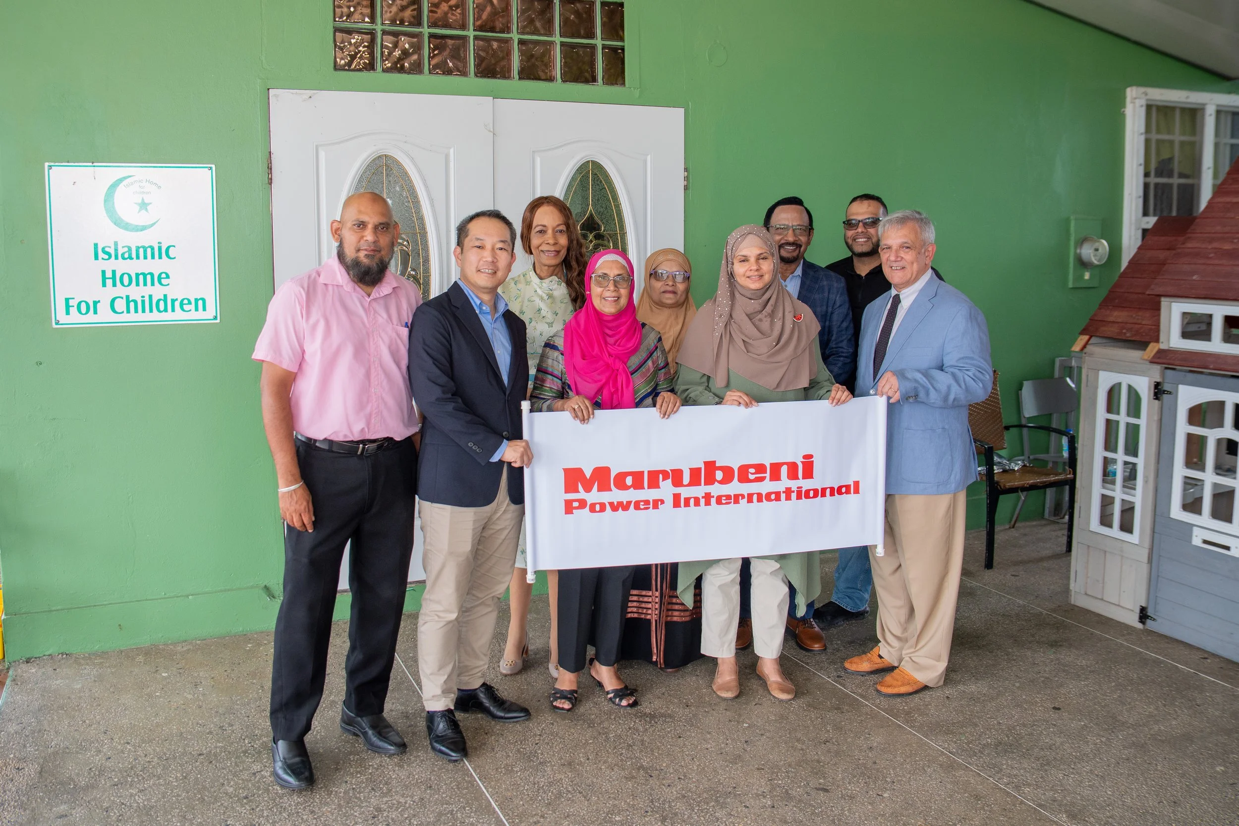  Executives from Japanese conglomerate Marubeni Power International Inc. and SWF&CO on a visit to the Islamic Home for Children to review plans for developmental works at the Home in 2025. 