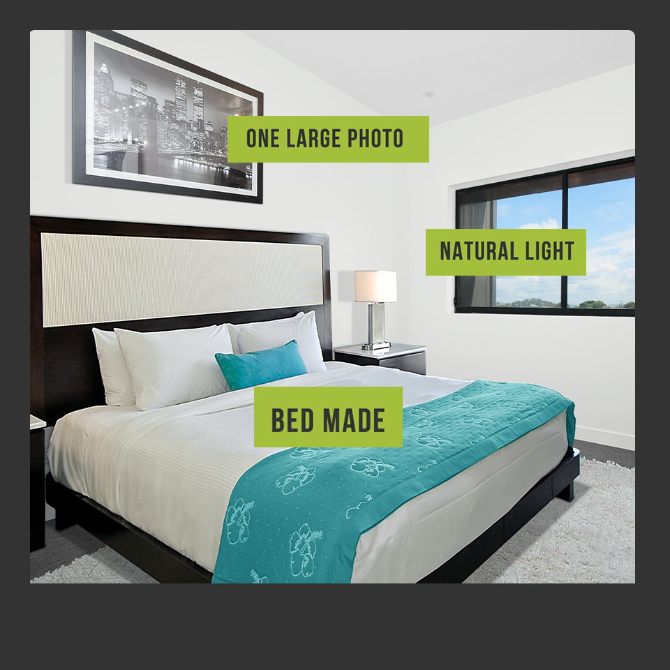Make Your Bed, Minimize Wall Art, Use Nature Light