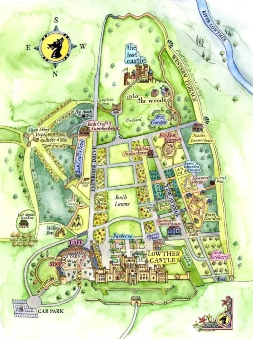 The Lowther Castle visitor maps