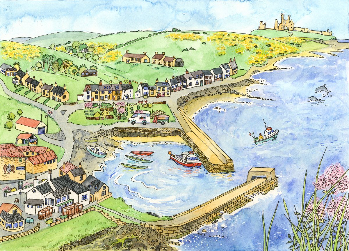 Craster Harbour - Print