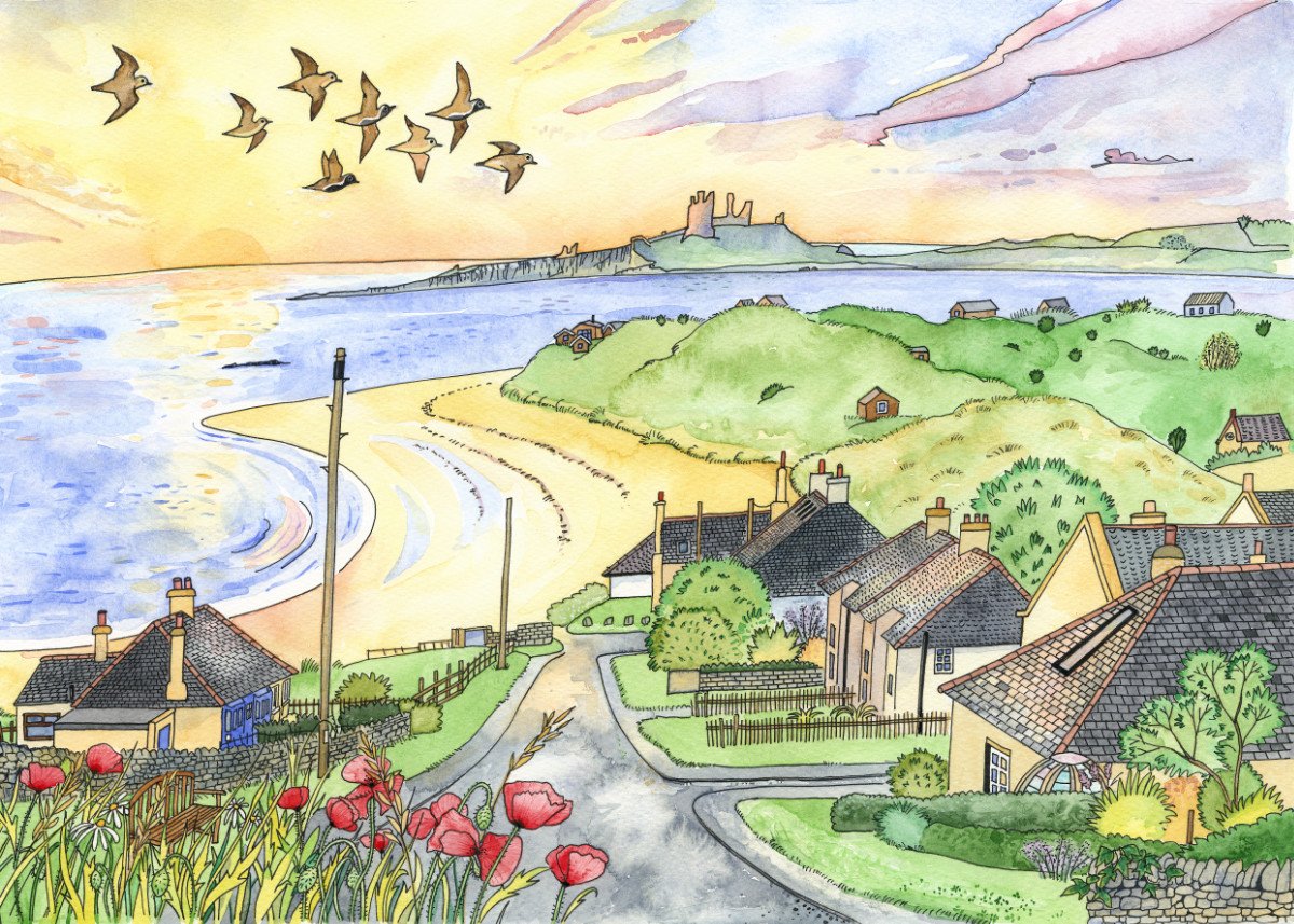 Sunrise over Low Newton - Canvas Print