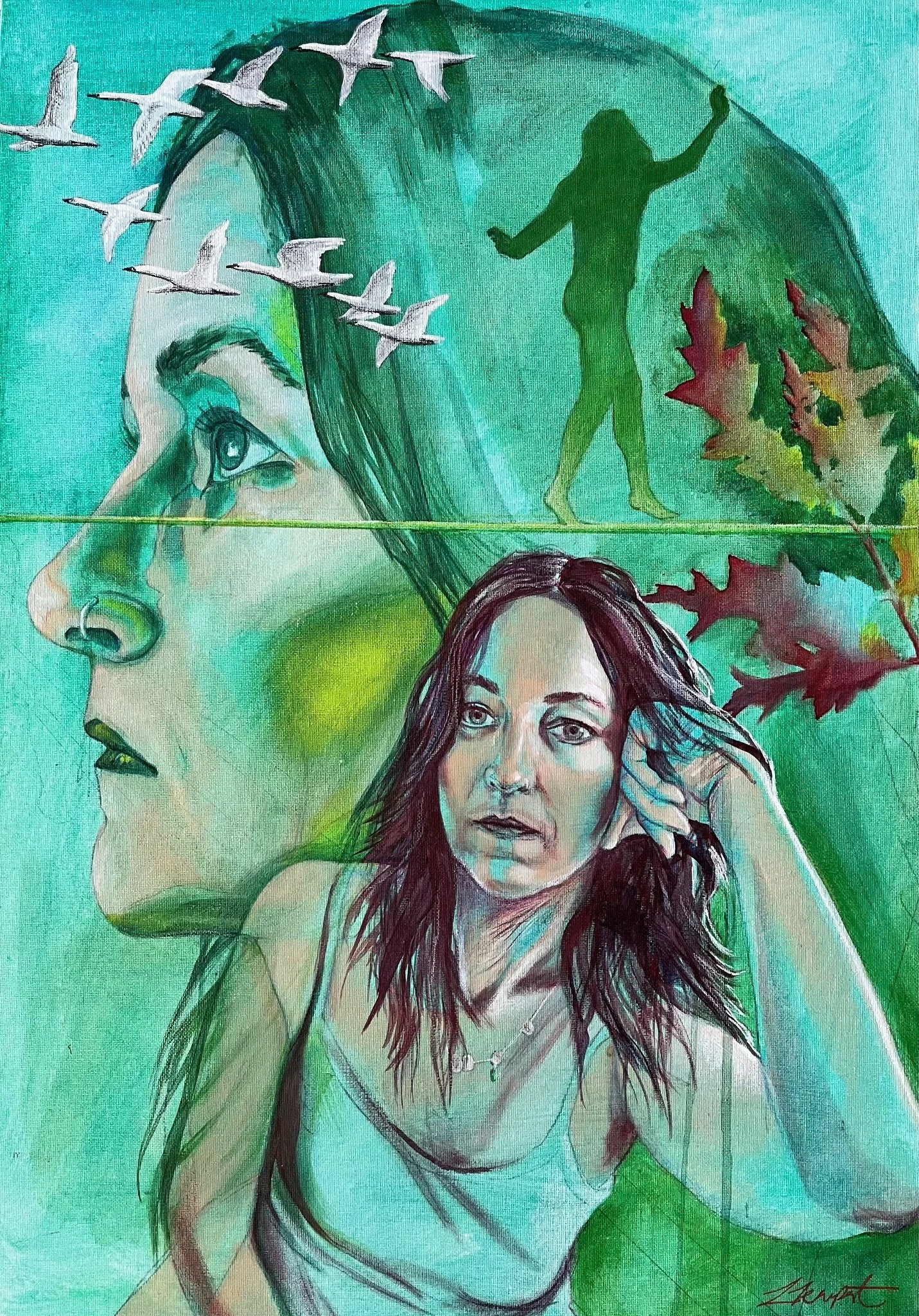 Everything In Its Right Place - Acrylic on A2 Canvas Board - POA/Prints Available