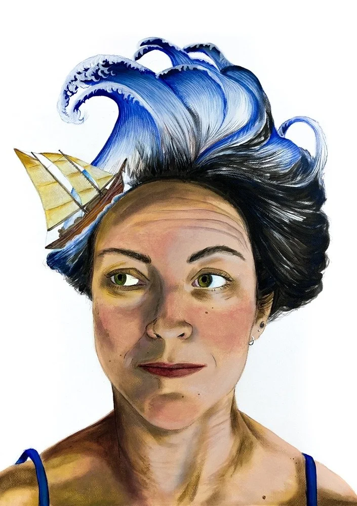 Tempest - Acrylic on A3 Canvas Board - POA/Prints Available
