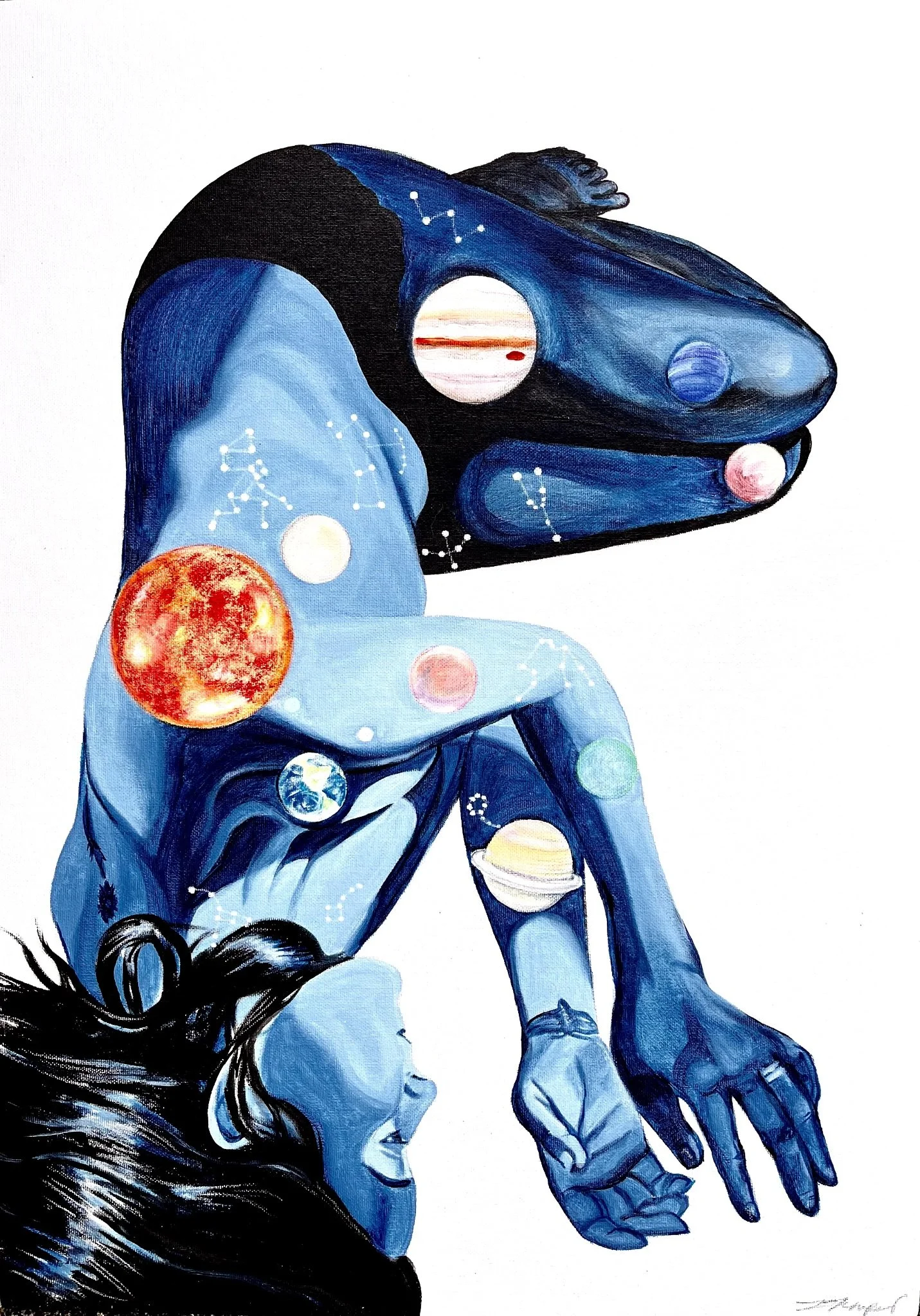 Inner Space - Acrylic on A2 Board - POA/Prints Available