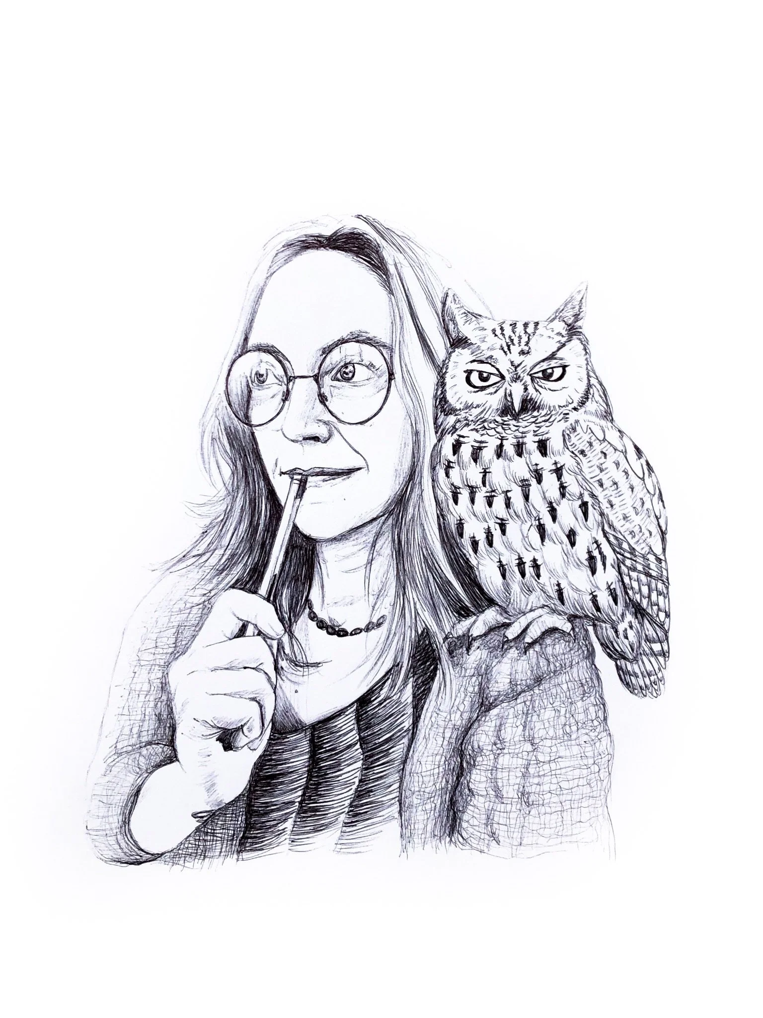 Personal Growth -  Biro on A3 Paper - POA/Prints Available