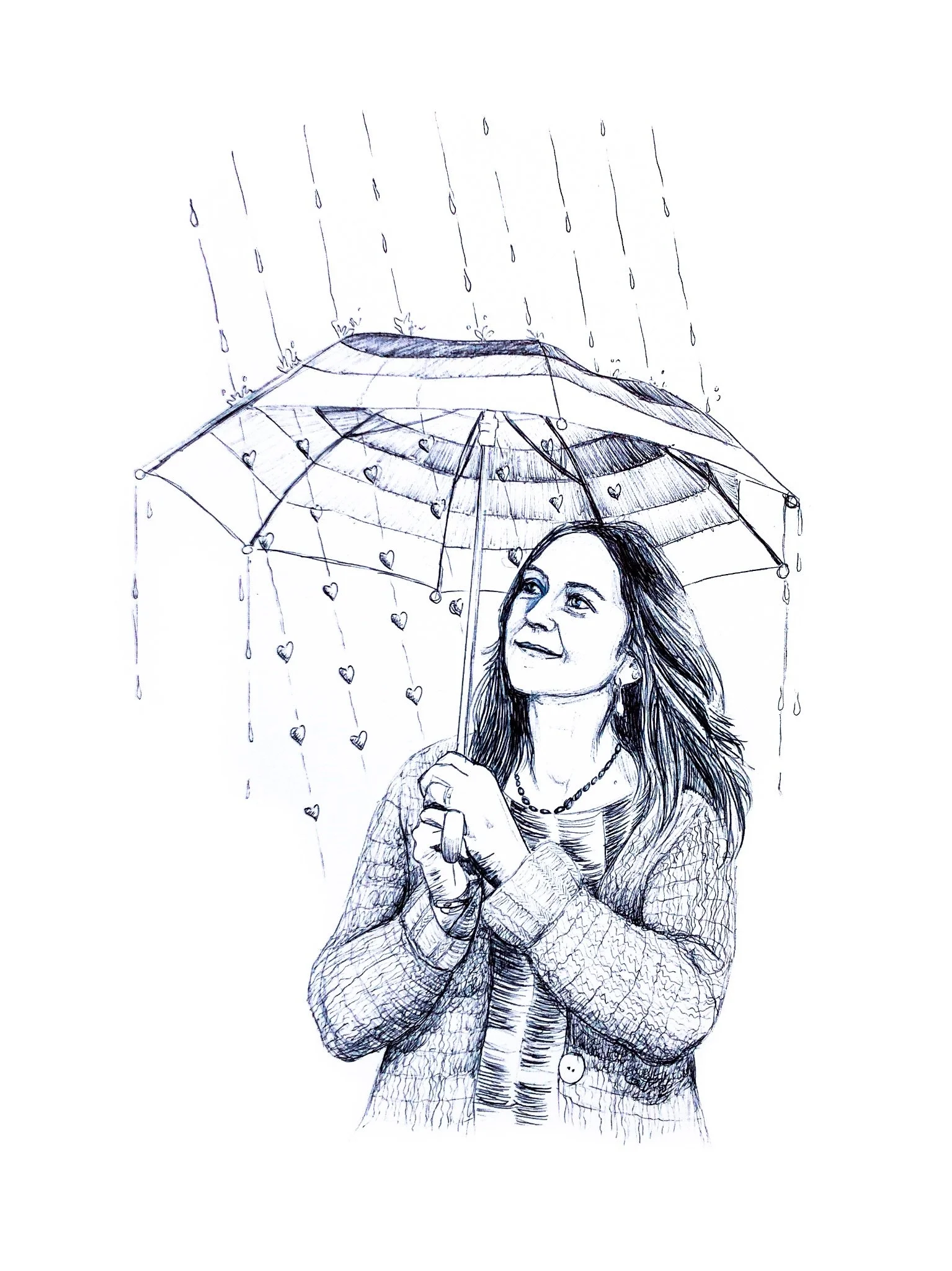 Autonomy - Biro on A3 Paper - POA/Prints Available