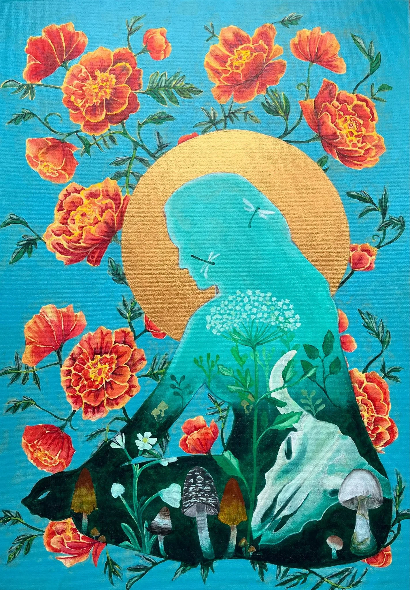 Wonder - Acrylic on A2 Canvas Board - POA/Prints Available
