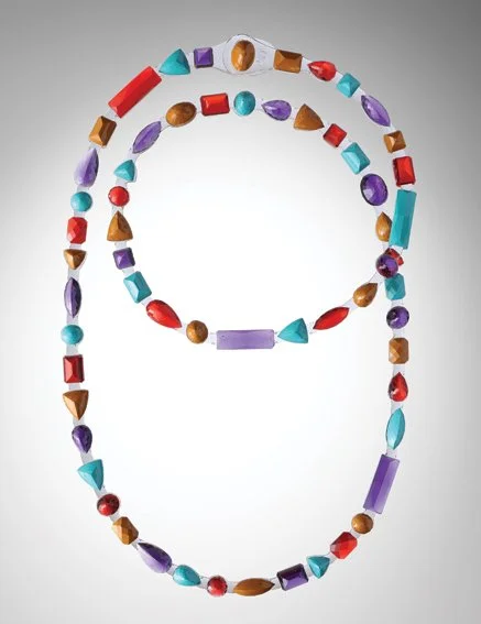 Long Stones Necklace - Multi