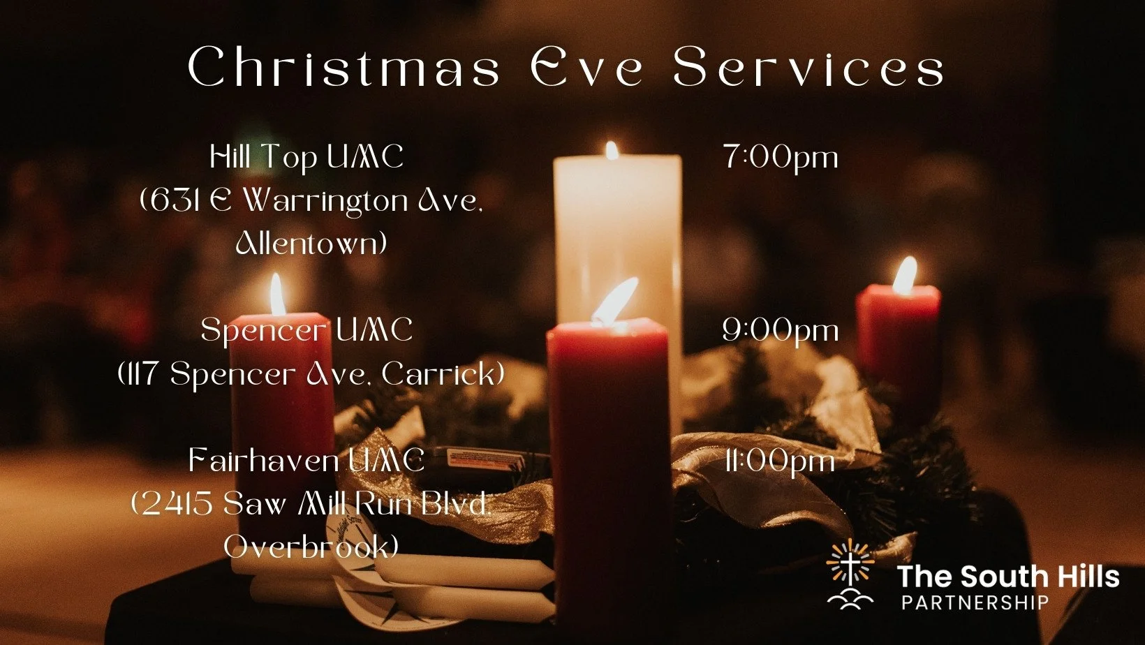 Pittsburgh Christmas Eve service schedule