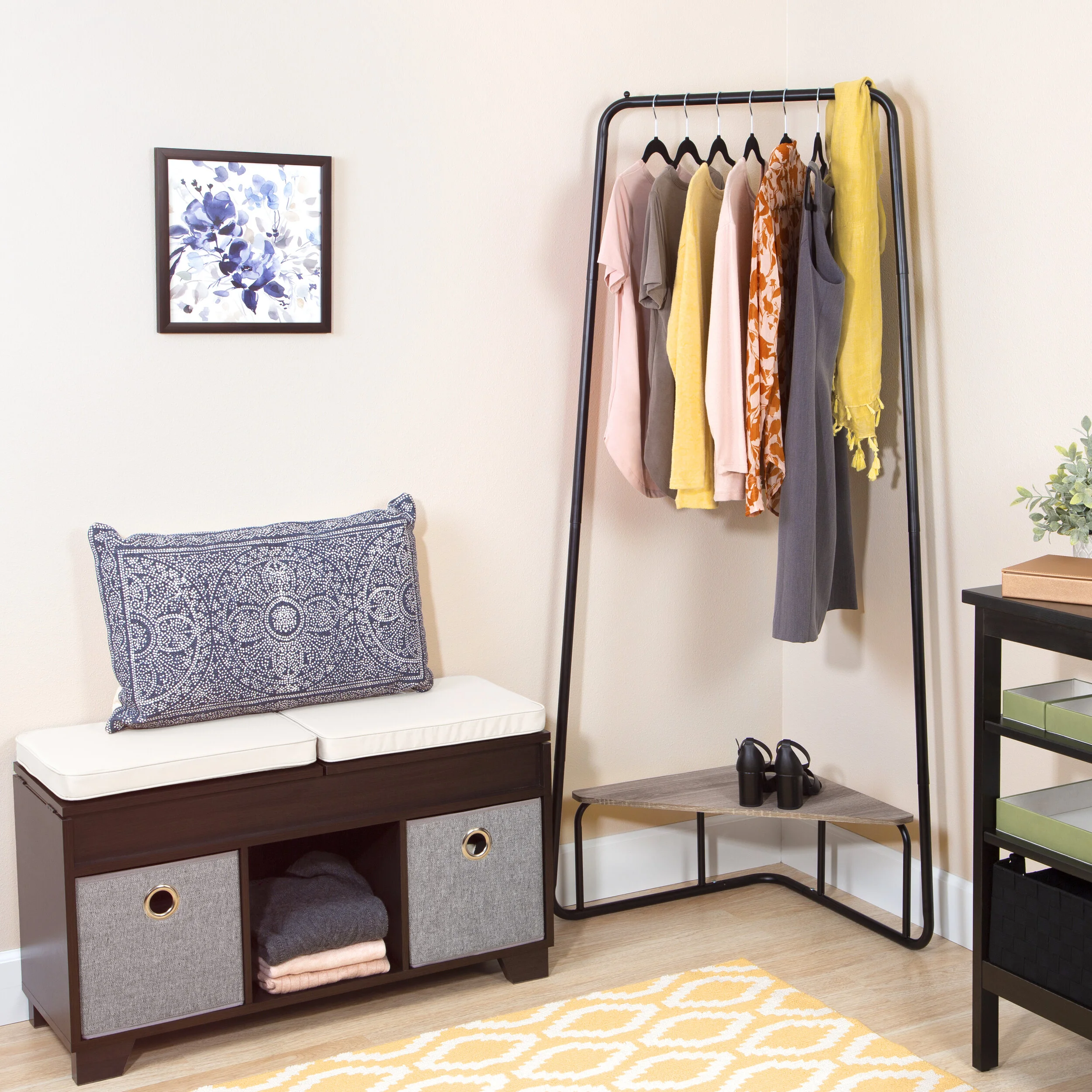 Corner Garment Rack — East Bank Designs